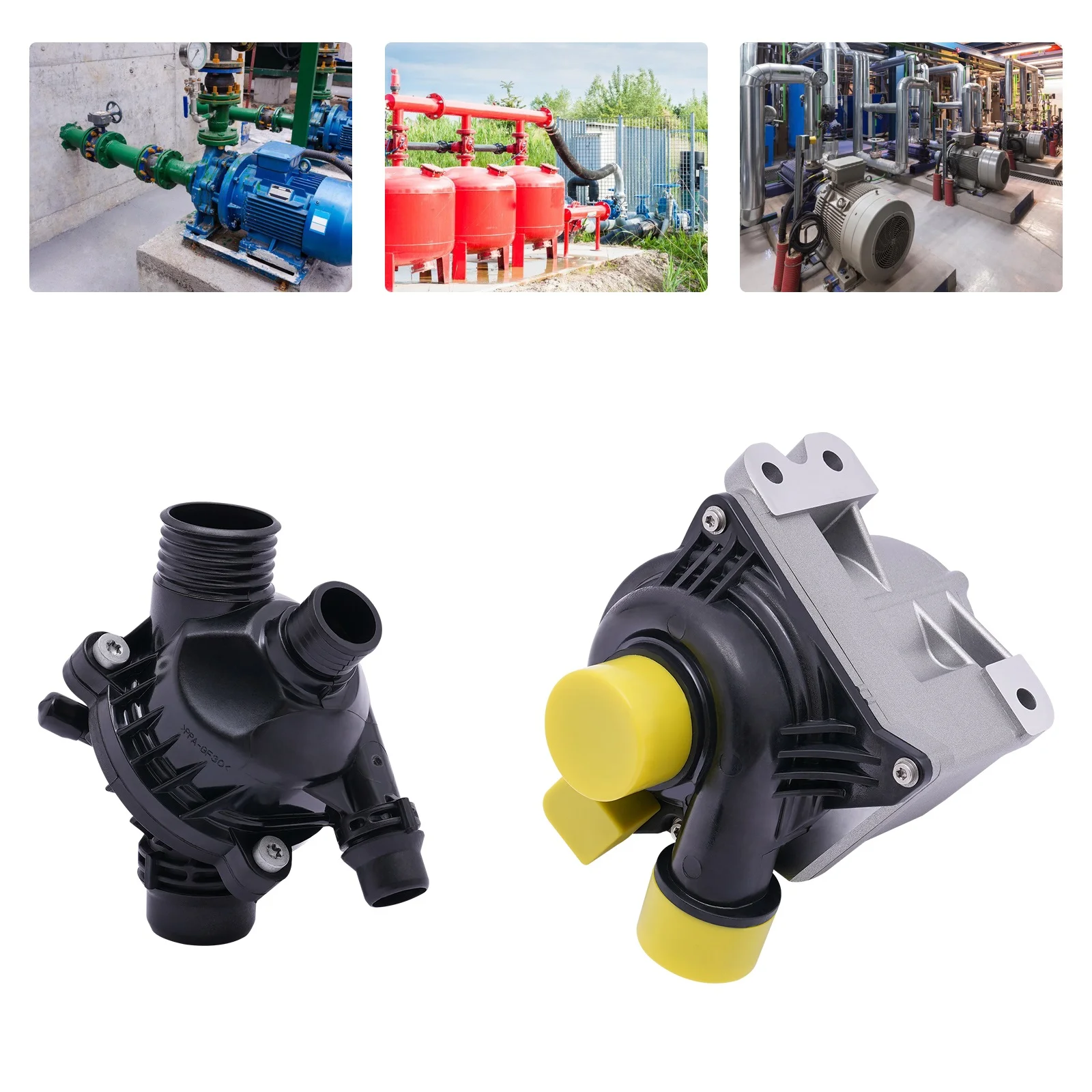 Aiqidi Electric Engine Water Pump with Thermostat for BMW Z4 sDrive30i 330xi 325xi 325i 330i 530xi 530i 525xi 528i xDrive 328i X3