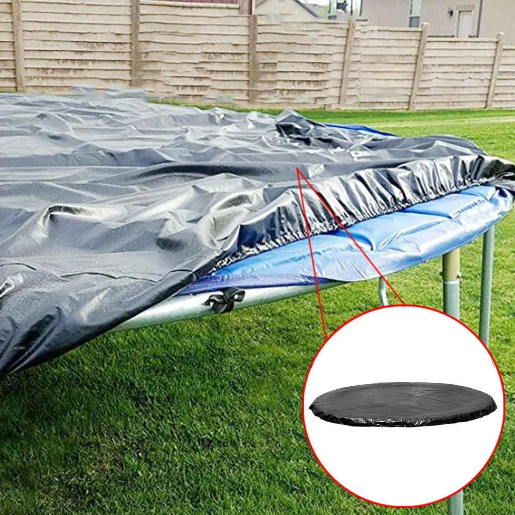 Round Trampoline Cover Wear-Resistant Resistant Protective Covers Dust Rain Cover Trampoline Weather Cover for Round Trampoline 6ft