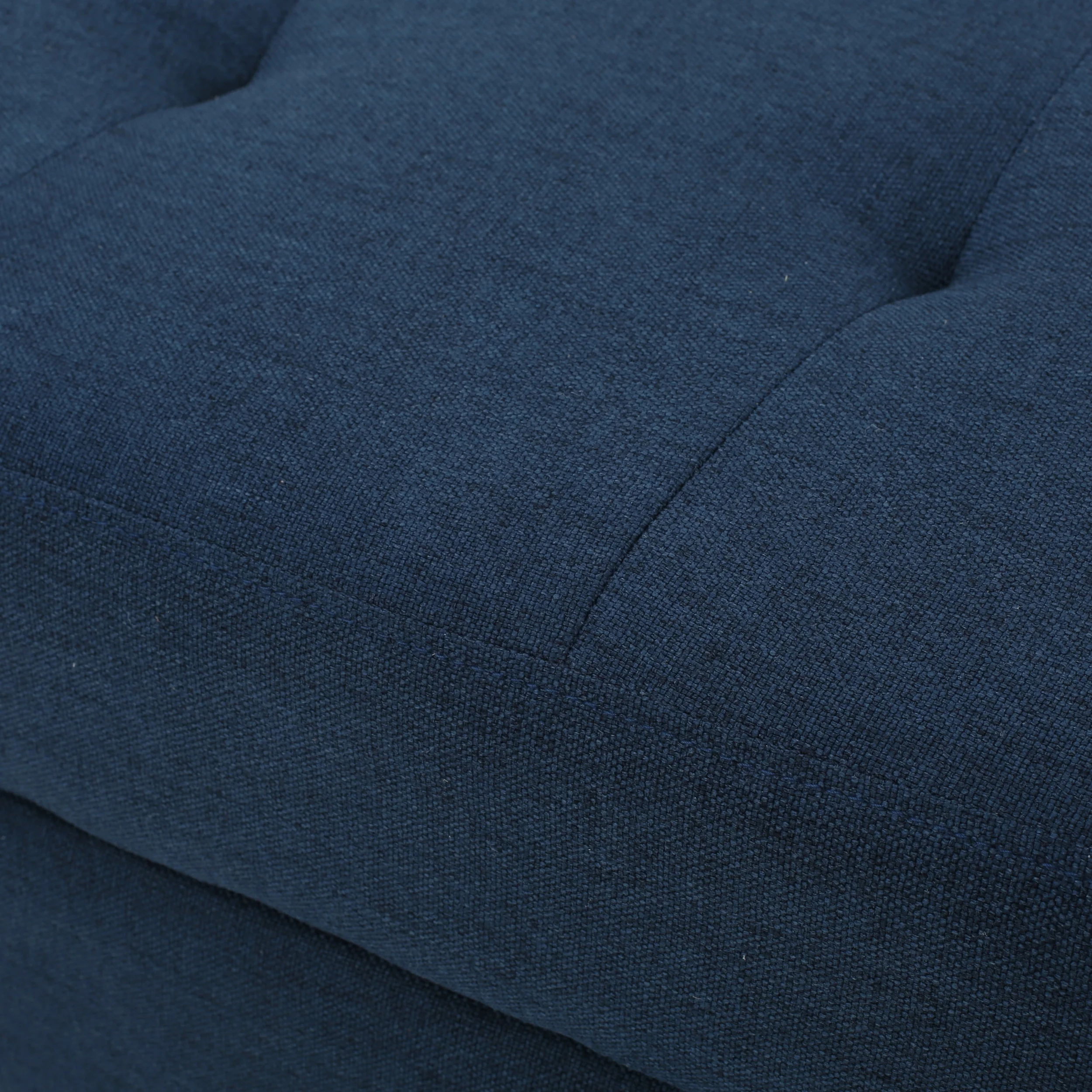 Noble House Fabric Storage Ottoman,Dark Blue