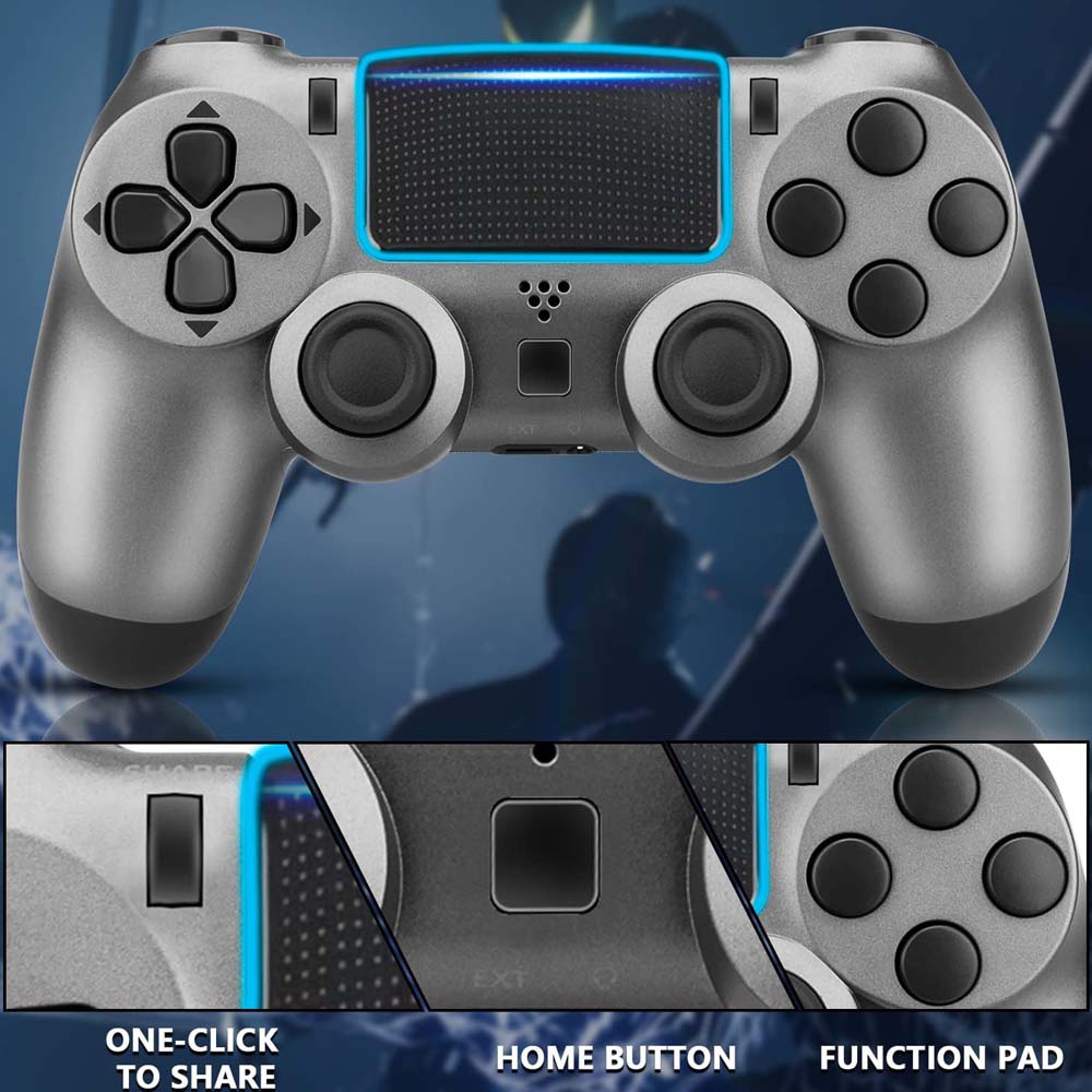 LLYYAH Wireless Gaming Controller with Interchangeable Thumbsticks Compatible with PS4/Slim/Pro