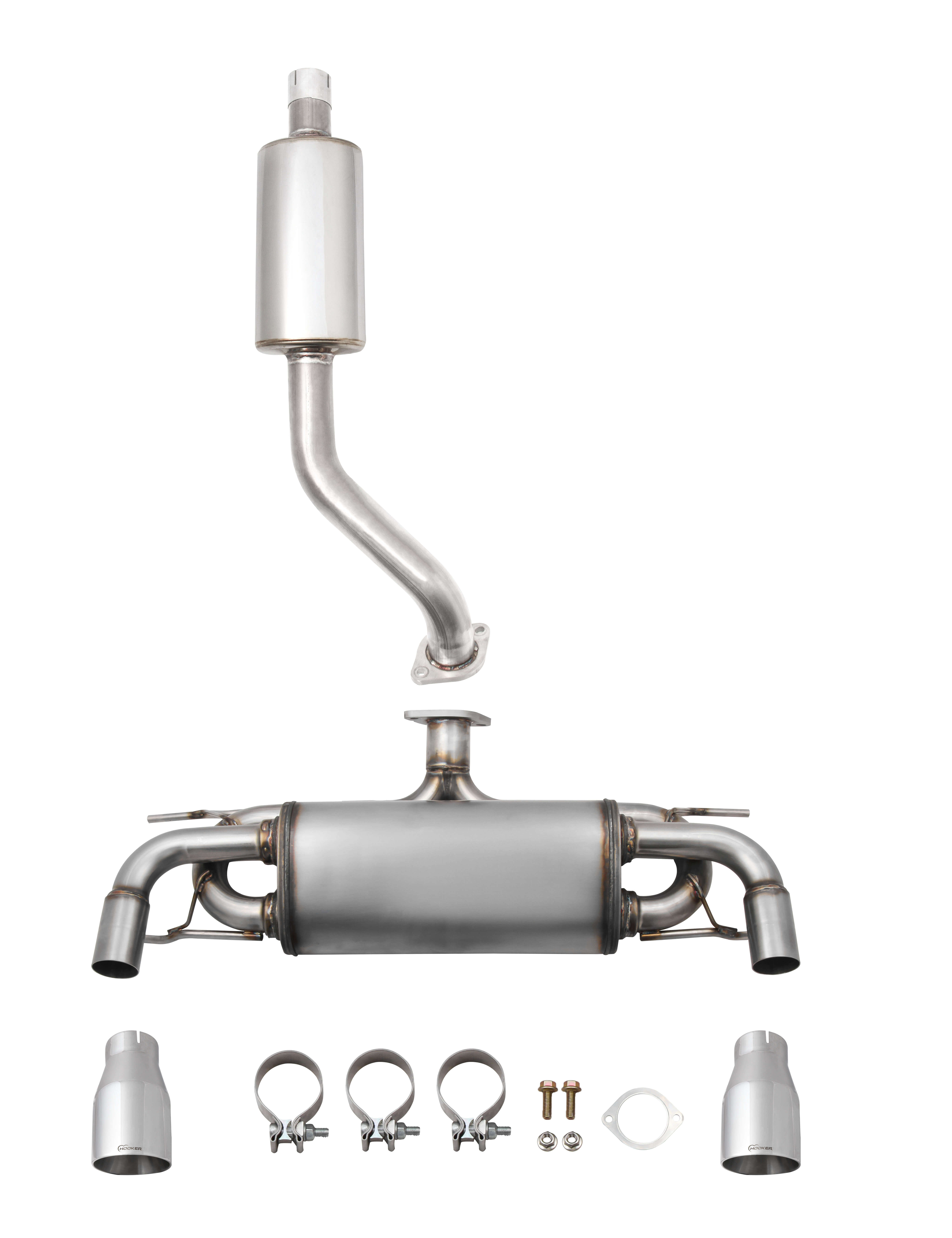 Hooker BlackHeart BH10304 Hooker BlackHeart Cat-Back Exhaust system Fits select: 2006-2015 MAZDA MX-5 MIATA