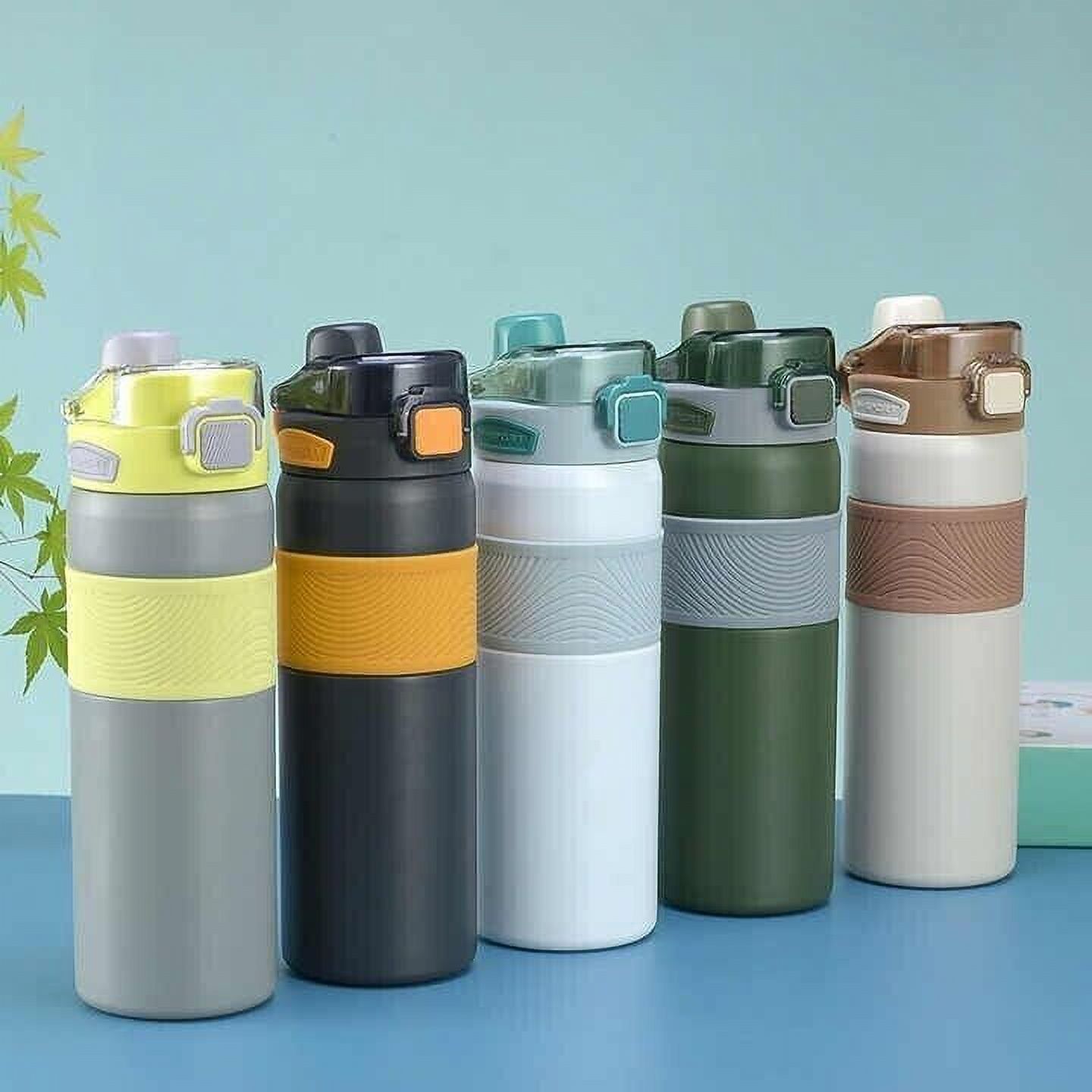 800ml stainless steel sport fitness thermos flask bouncing drinking coffee cups