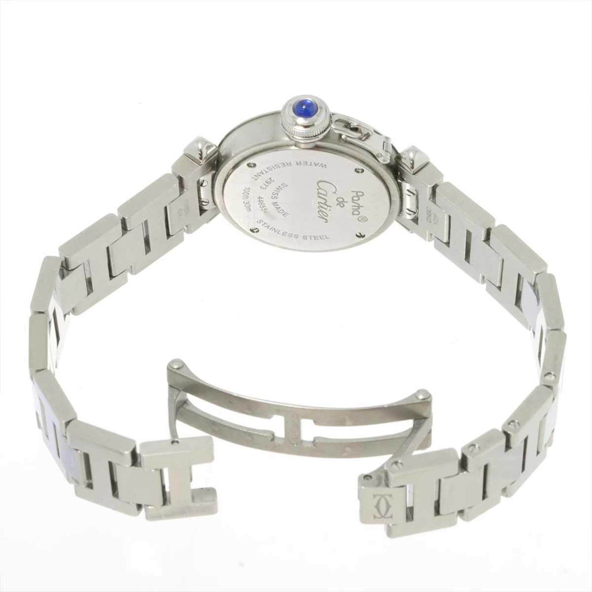 Pre-Owned Cartier Miss Pasha W3140007 Women's Watch Silver Dial Quartz (Good)