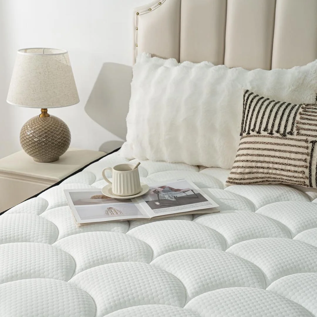 Queen Rose 12' 'Queen Medium Hybrid Mattress, With Pocket Spring , Bed in-a-Box