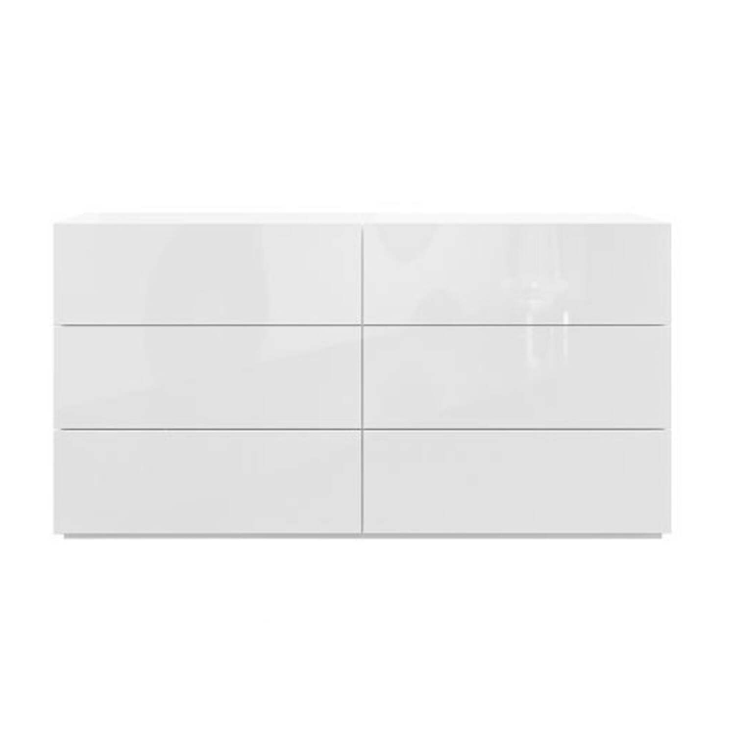 Casabianca Home Ayla dresser in white high gloss.