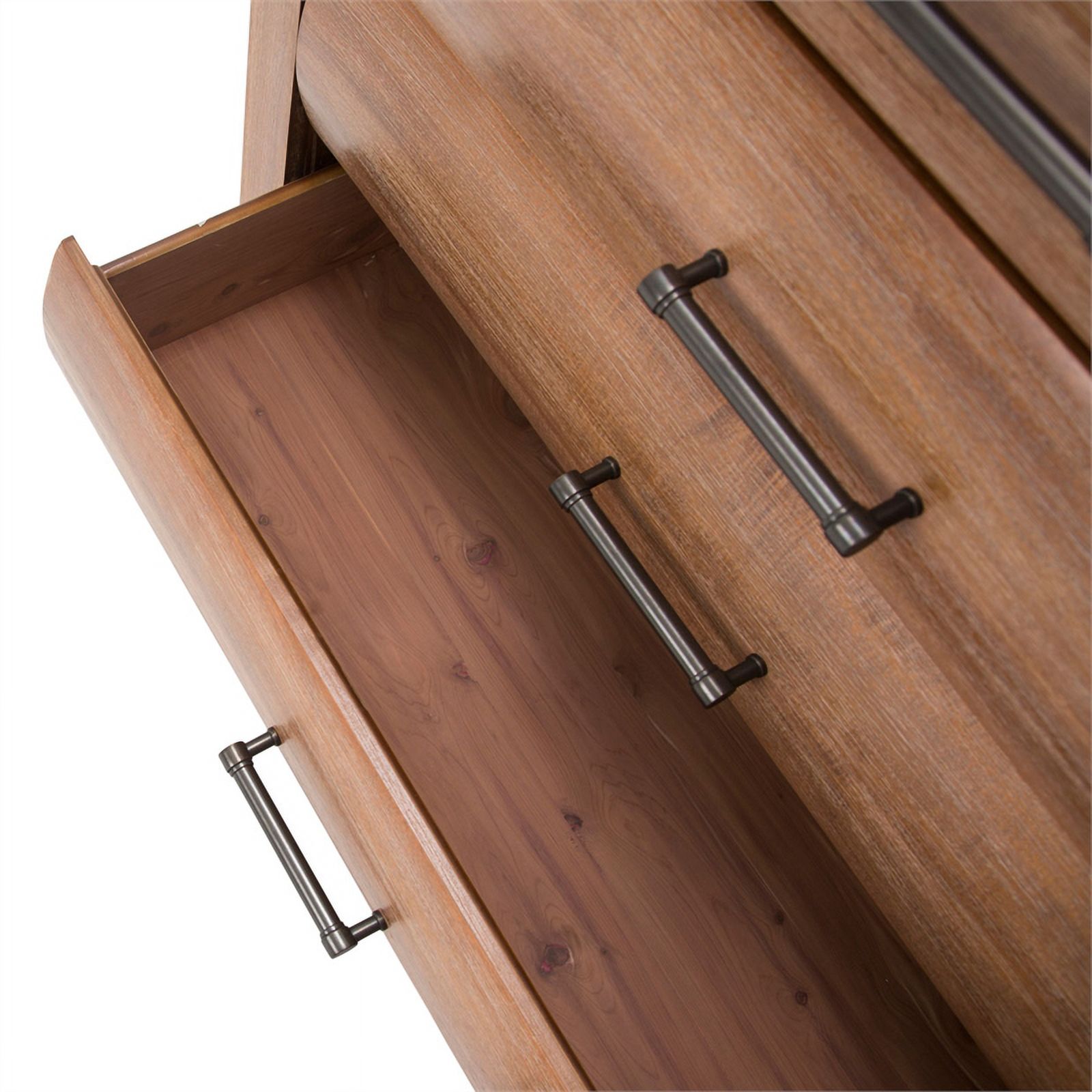 Michael Amini Brooklyn Walk 6-Drawer Wood Chest in Burnt Umber Brown