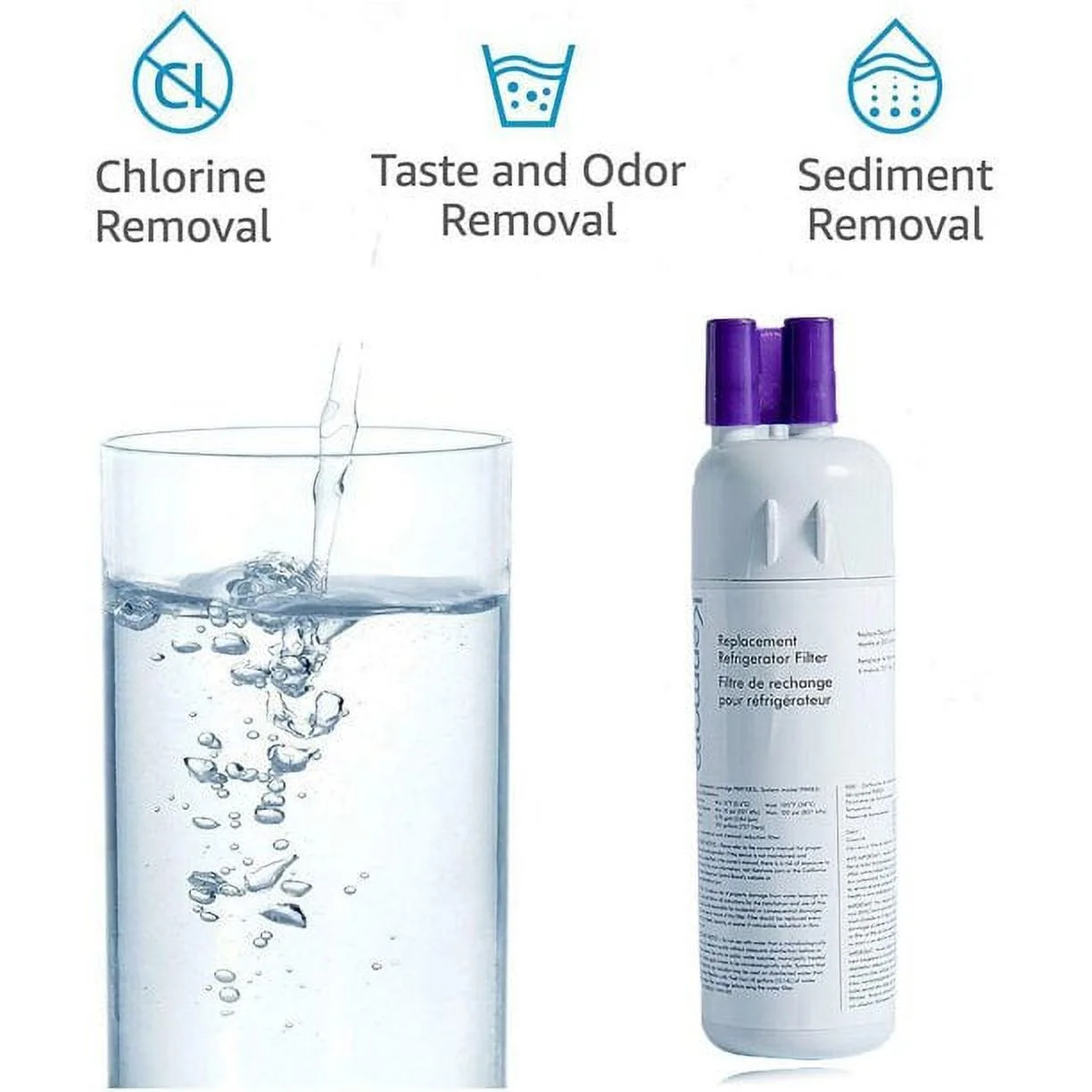 3 Pack Refrigerator Water Filter Replacement for Kenmore 9081 46-9930 469081 46-9081