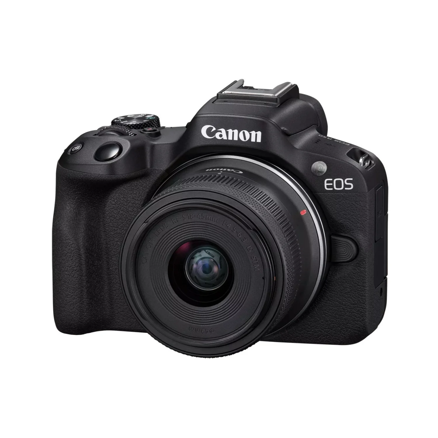 Canon EOS R50 Content Creator Kit, Mirrorless Vlogging Camera, 24.2 MP, 4K Video, DIGIC X Image Processor, RF-S18-45mm F4.5-6.3 IS STM Lens, Stereo Microphone, Tripod Grip, Wireless Remote Control