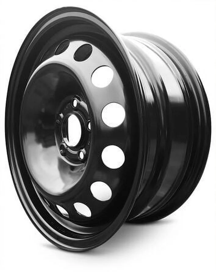 New 16x6.5 inch Wheel for Jeep Renegade (15-19) Black Painted Steel Rim