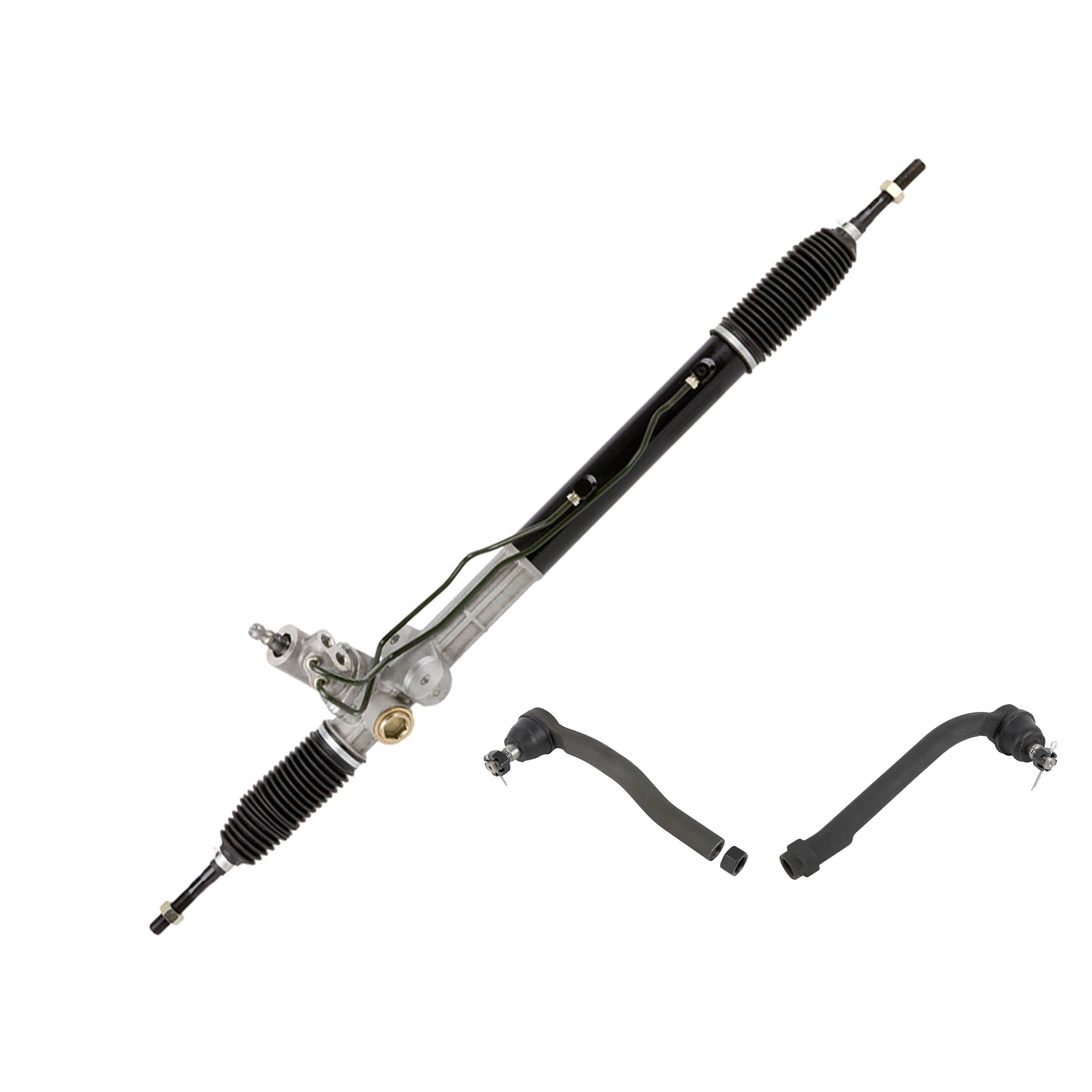 For Hyundai Santa Fe 2007-2009 Power Steering Rack and Outer Tie Rod Kit - Buyautoparts