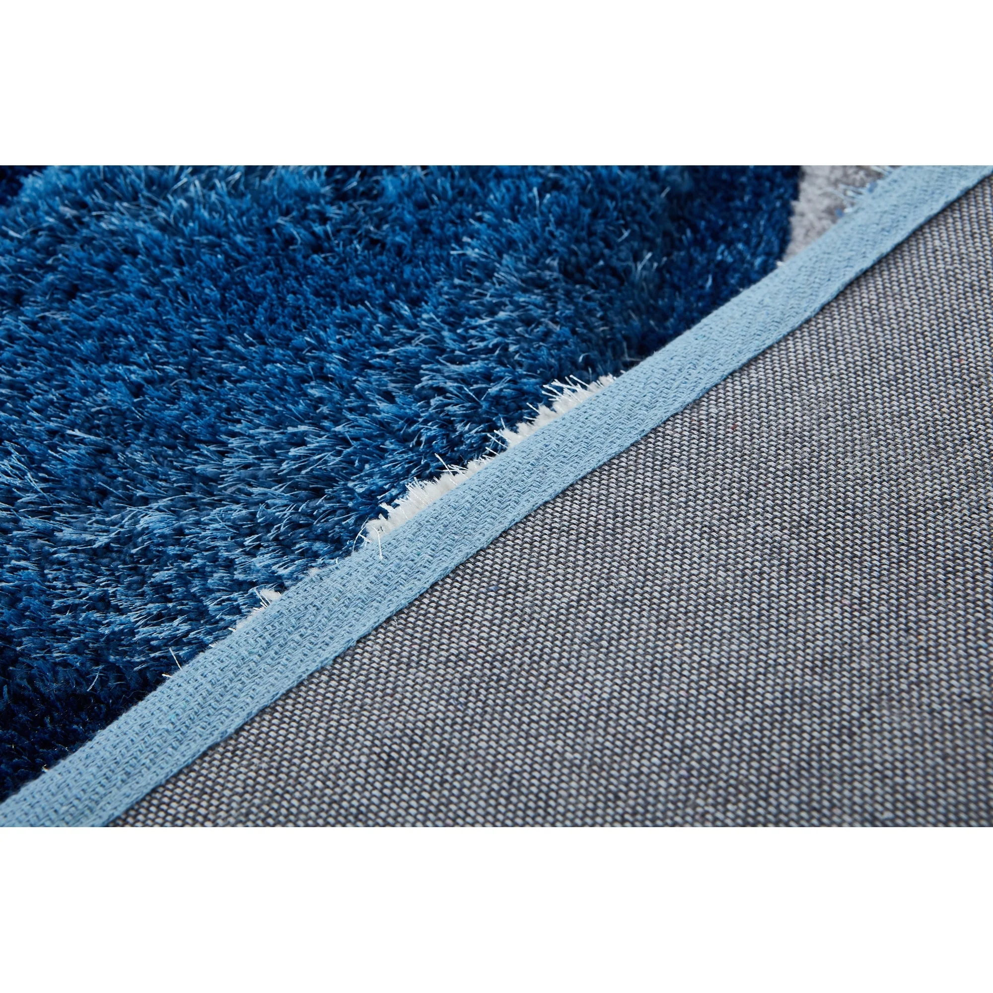 MDA Home Mateos Shag Blue Polyester Area Rug - 8' x 10'