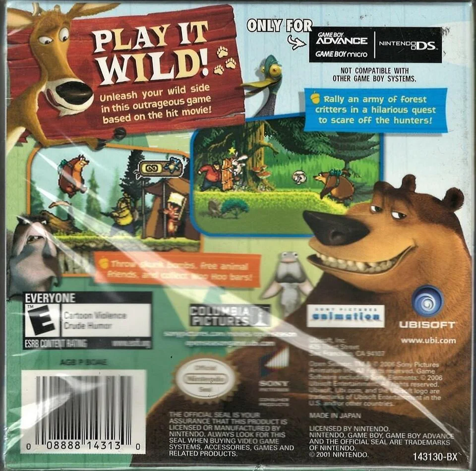 Open Season GBA (Brand New Factory Sealed US Version) Game Boy Advance