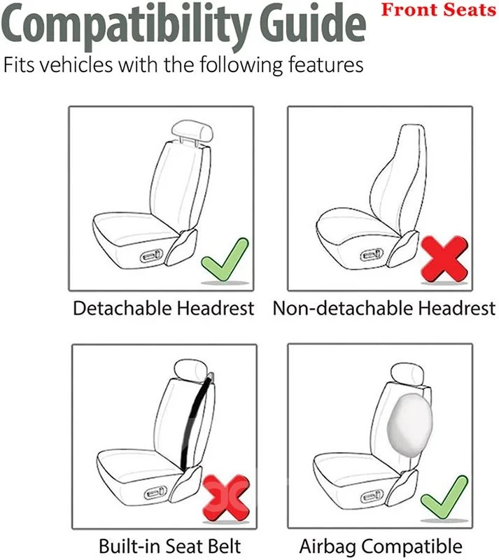 Oroyalcars 5-Seater Universal Fit Car Seat Covers With Lumbar Pillow*2 Headrest Pillow*2 Steering Wheel Cover*1, Grey