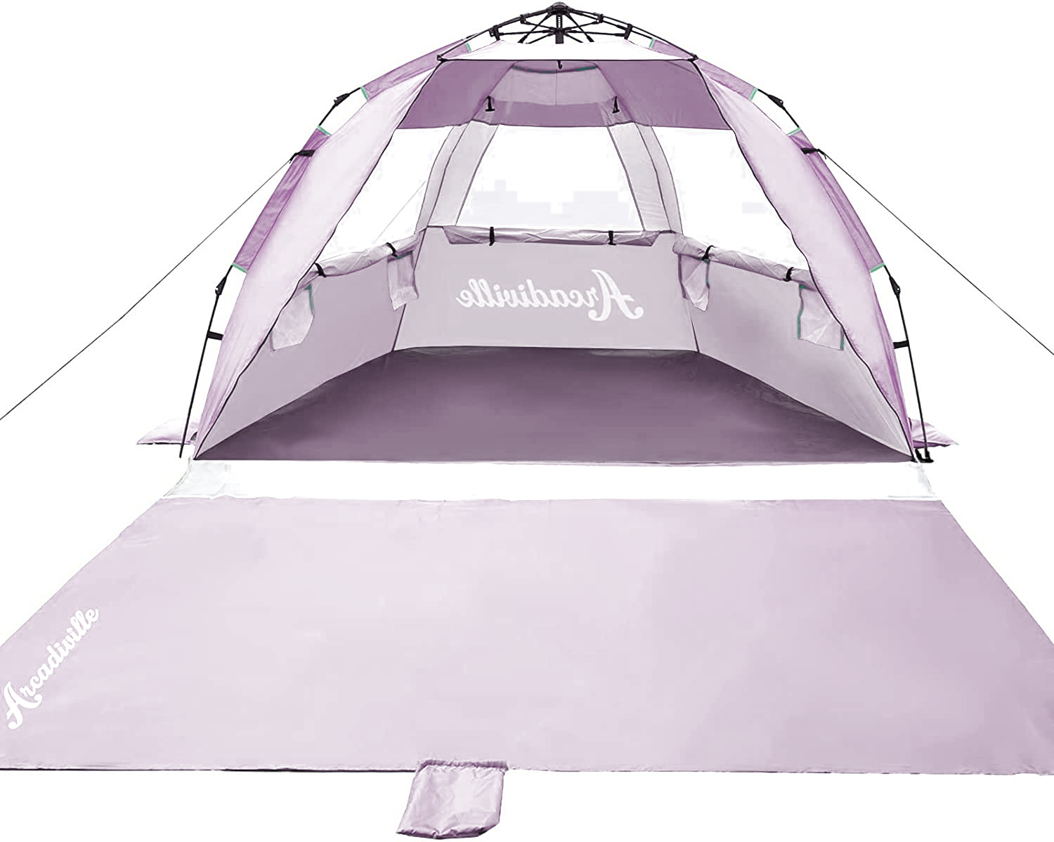 PINK ArcadiVille Pop up Beach Tent Anti-UV Sun Shelter 4 Person Tent Portable WB20_P