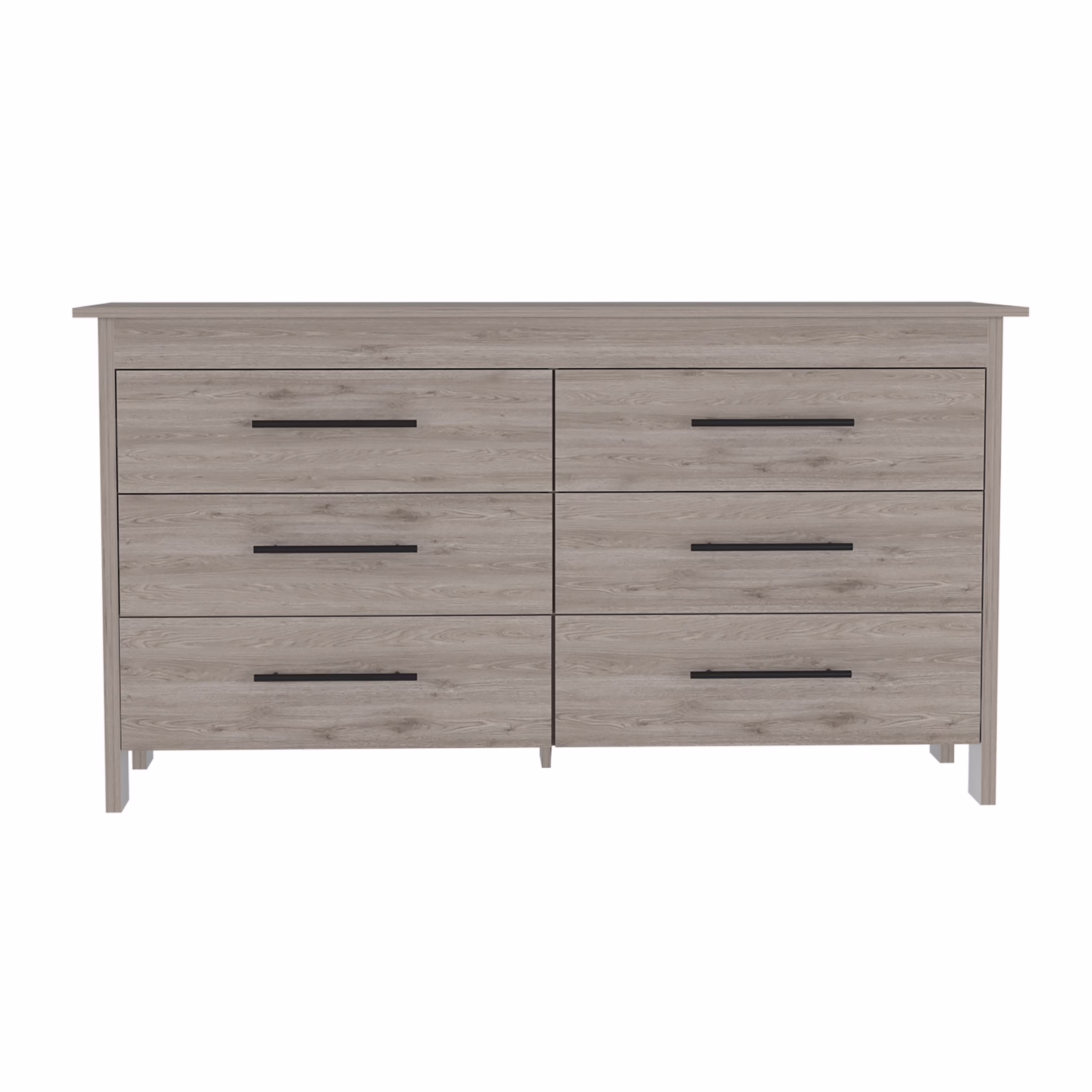 CoSoTower 6 Drawer Double Dresser Wezz, Bedroom, Light Gray