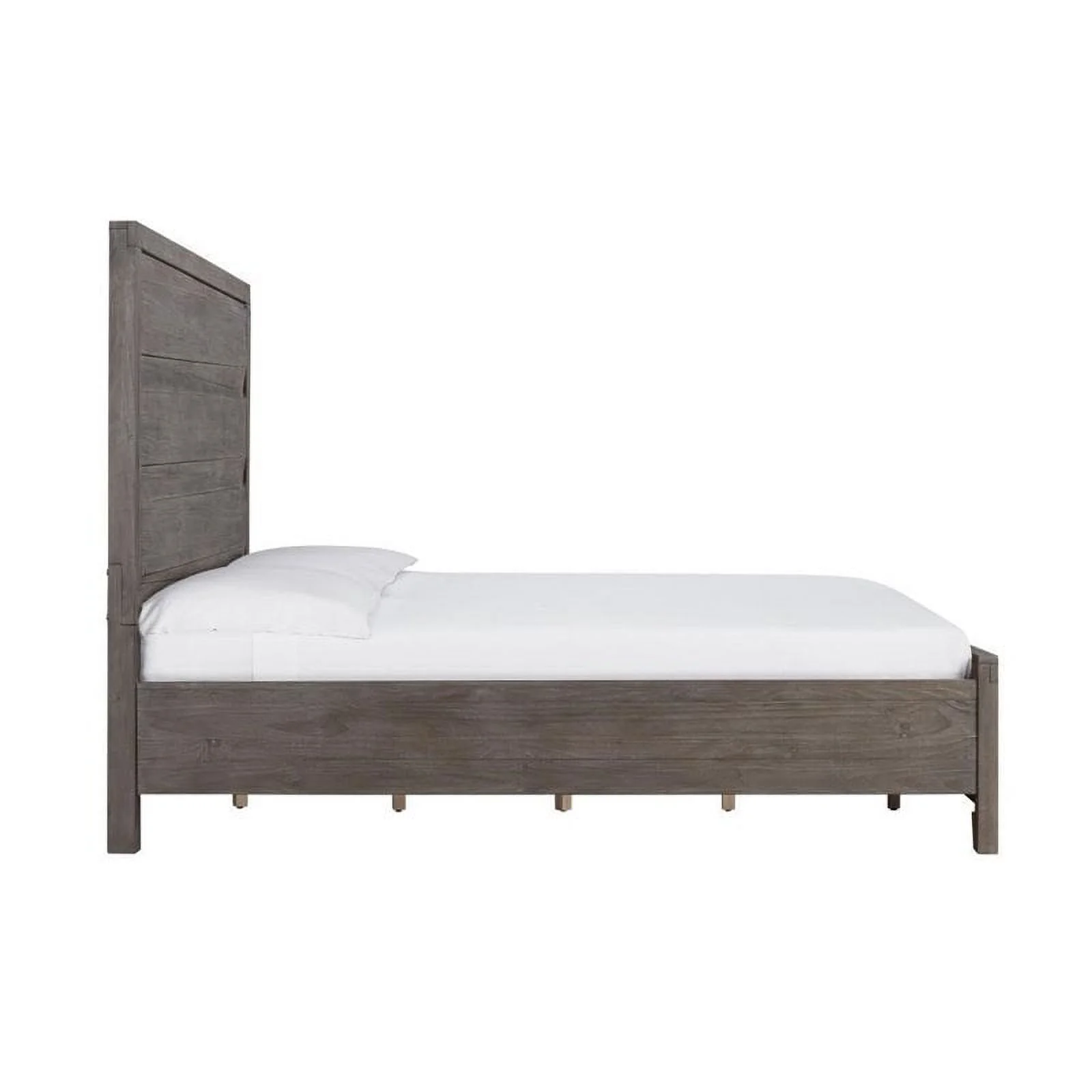Bowery Hill Modern Mahogany Finish Full Solid Wood Panel Bed