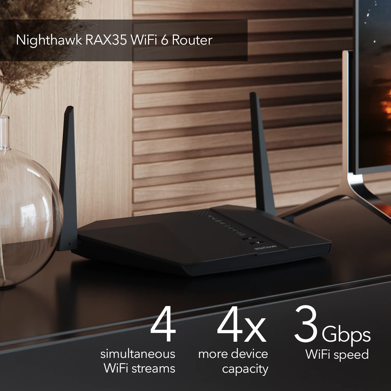 NETGEAR - Nighthawk RAX35 AX3000 WiFi 6 Router