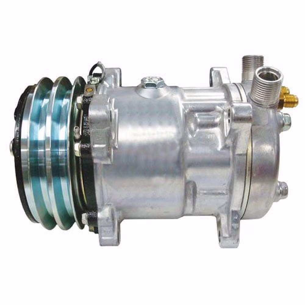 Air Conditioning Compressor - w/Clutch fits Massey Ferguson 690 fits Case 580K fits Case IH fits Macdon fits Hesston fits Krone fits International