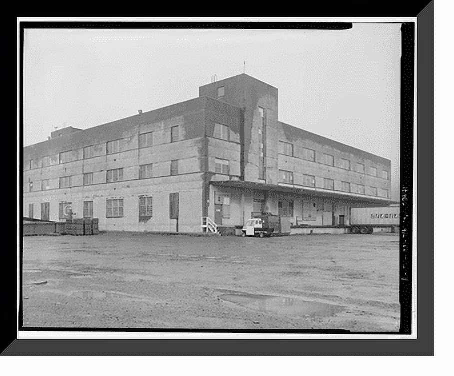 Historic Framed Print, Kodiak Naval Operating Base, General Storehouse, U.S. Coast Guard Station, Kodiak, Kodiak Island Borough, AK - 4, 17-7/8