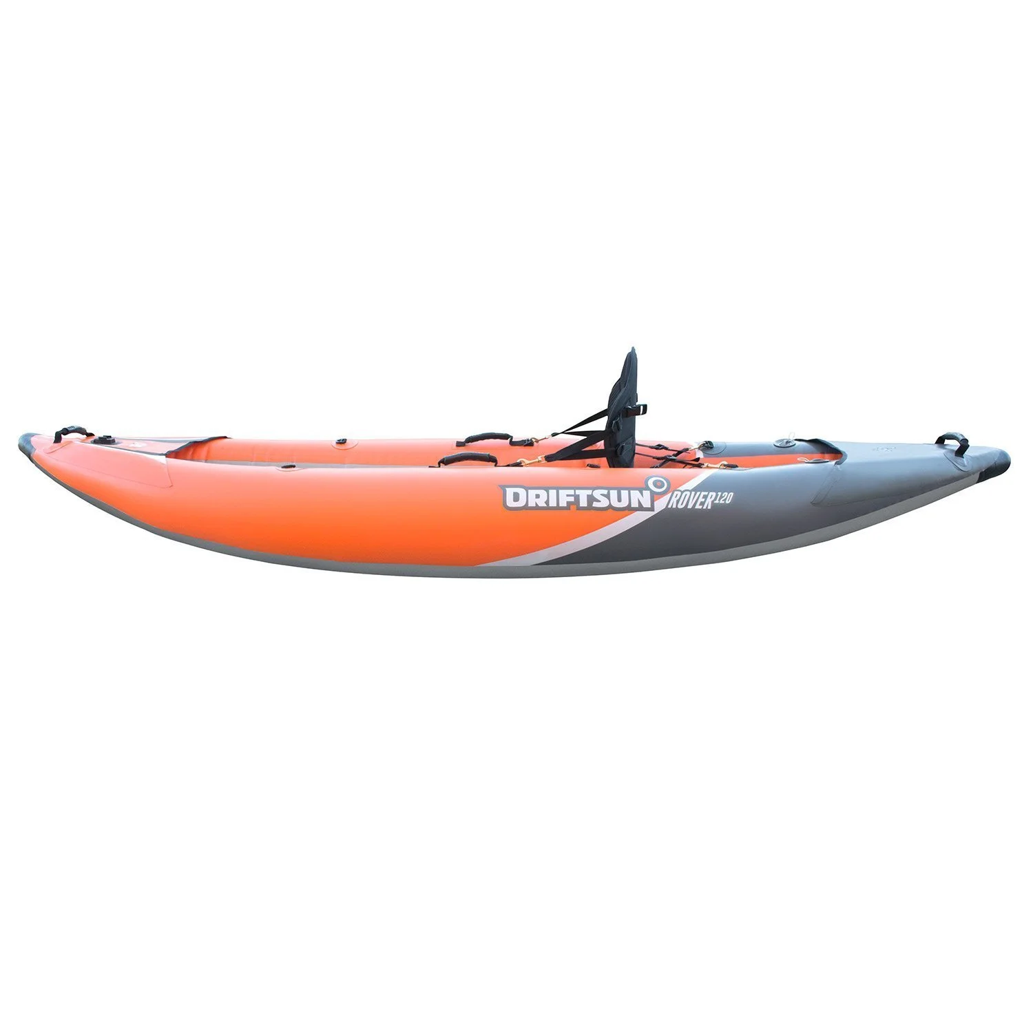 Driftsun Rover 120 Inflatable Single Person Kayak – One Person White Water Performance Kayak with High Pressure Floor, EVA Padded Seat, Action Cam Mount, Paddle, Pump and More