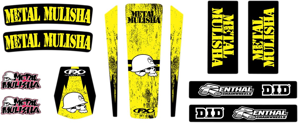 Factory Effex Metal Mulisha Universal Trim Graphics Kit for Suzuki (23-50460)