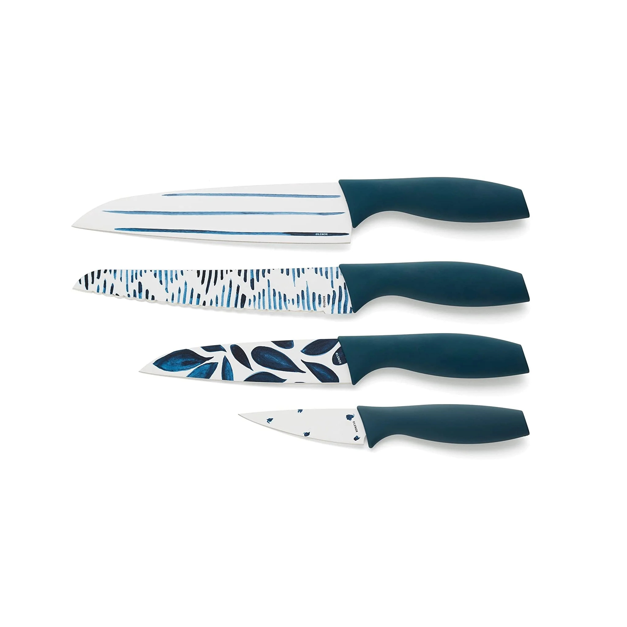 Lenox Blue Bay 4-Piece Set Printed Knives