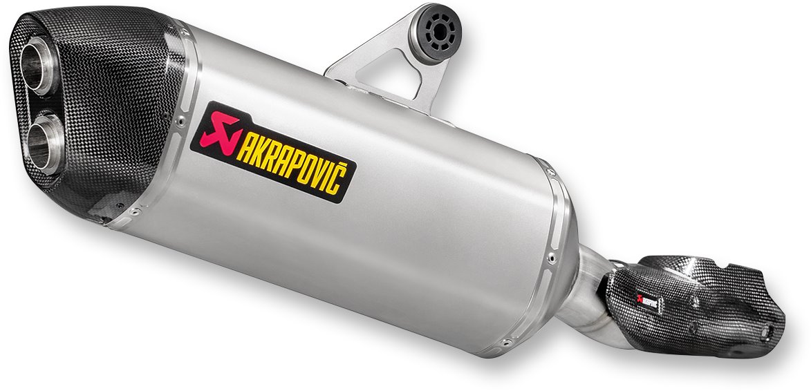Akrapovic Titanium Slash-Cut Slip-On Muffler (S-B12SO16-HAAT)