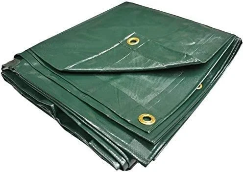 PVC Vinyl Cover Waterproof Resistant Heavy Duty Vinyl Tarp 13oz 18 Mil -GREEN (9' x 12')