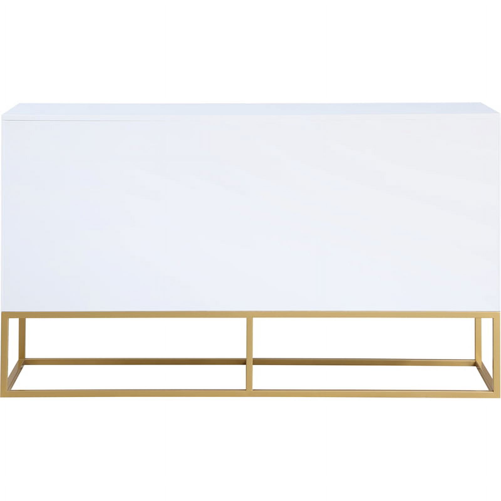 Meridian Furniture Maxine Dresser in Rich White Finish