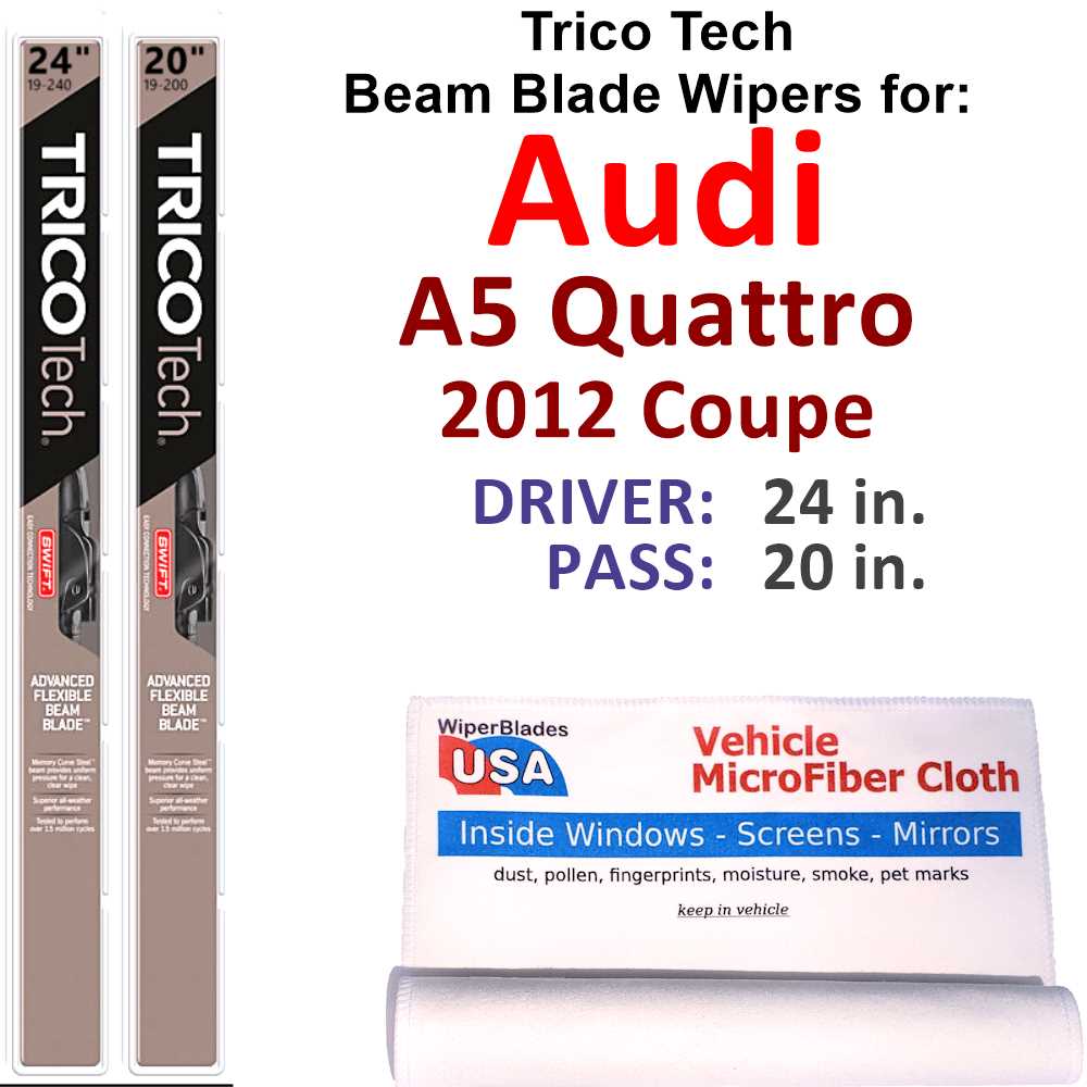 2012 Audi A5 Quattro Beam Blade Wipers (Set of 2)