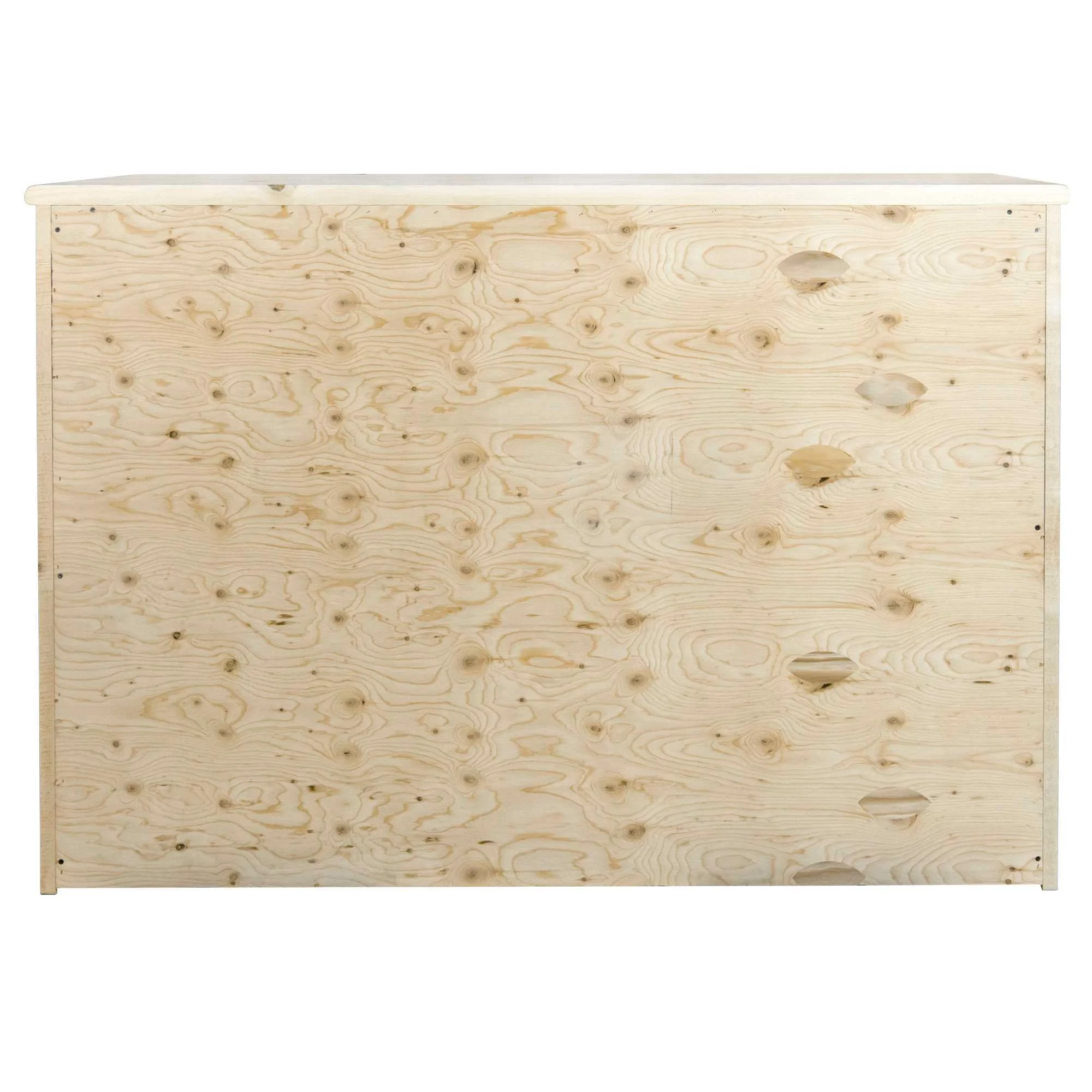 Homestead Collection 9 Drawer Dresser, Clear Lacquer Finish