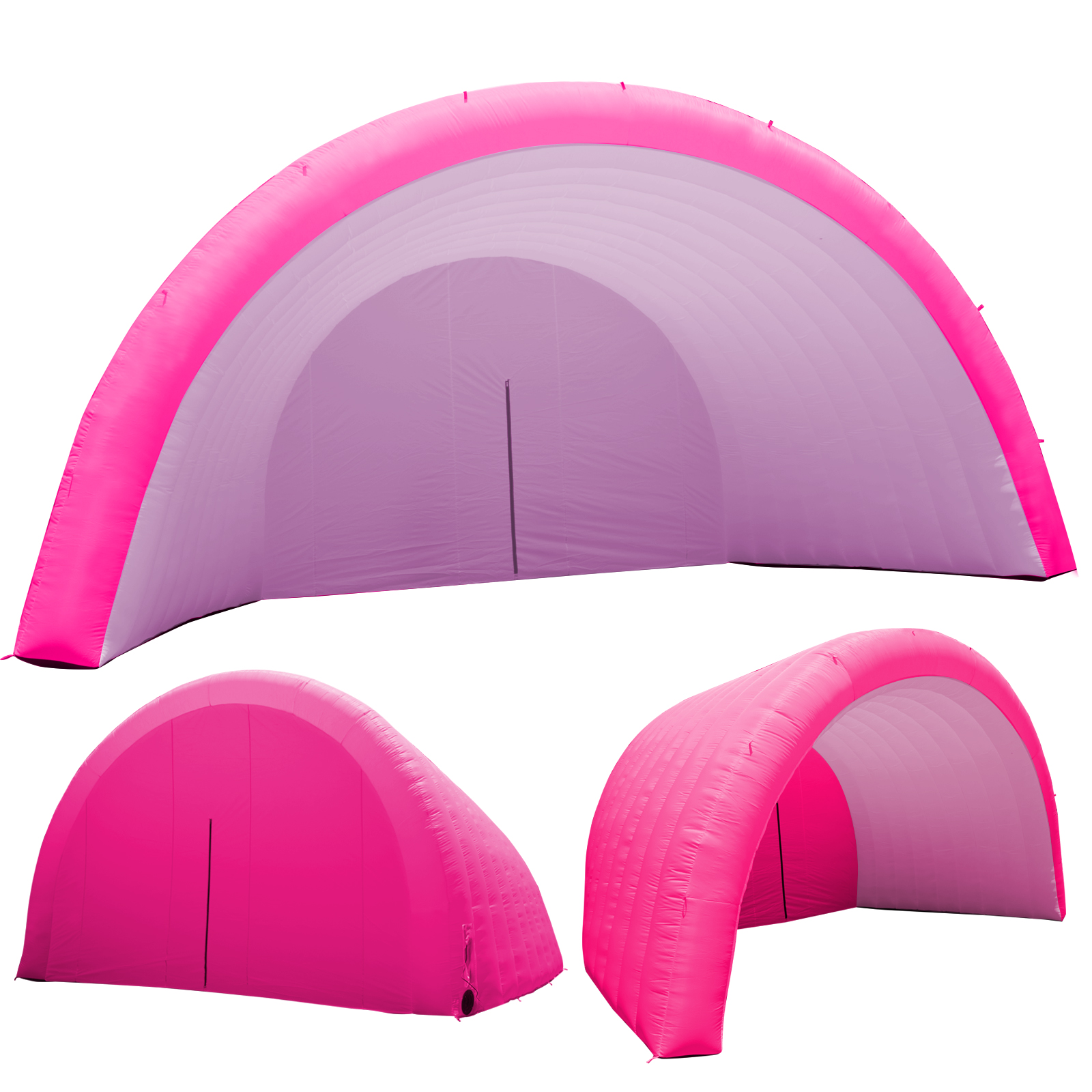 Rose Red Xmaybang Portable Outdoor Inflatable Arch Tent,Suitable for Club Parties, Concert Stages,Wedding,Camping,Exhibition,Car Headliner,26.2×14.8×13.1FT