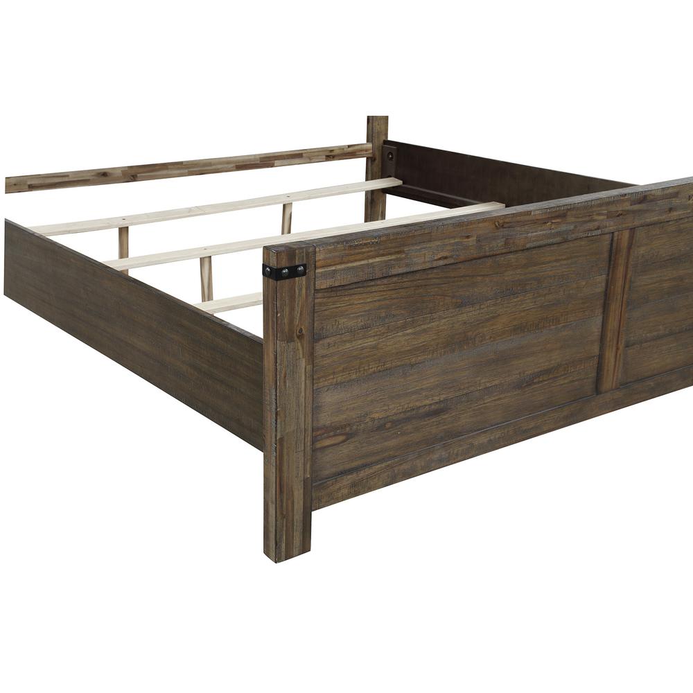 New Classic Furniture Galleon Traditional Wood Queen Bed in Walnut