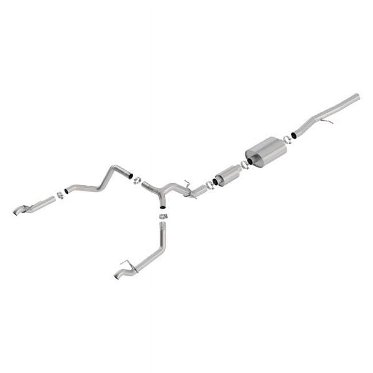 140773 Cat-Back Exhaust System with Split Rear Exit for 2019 Silverdo 1500