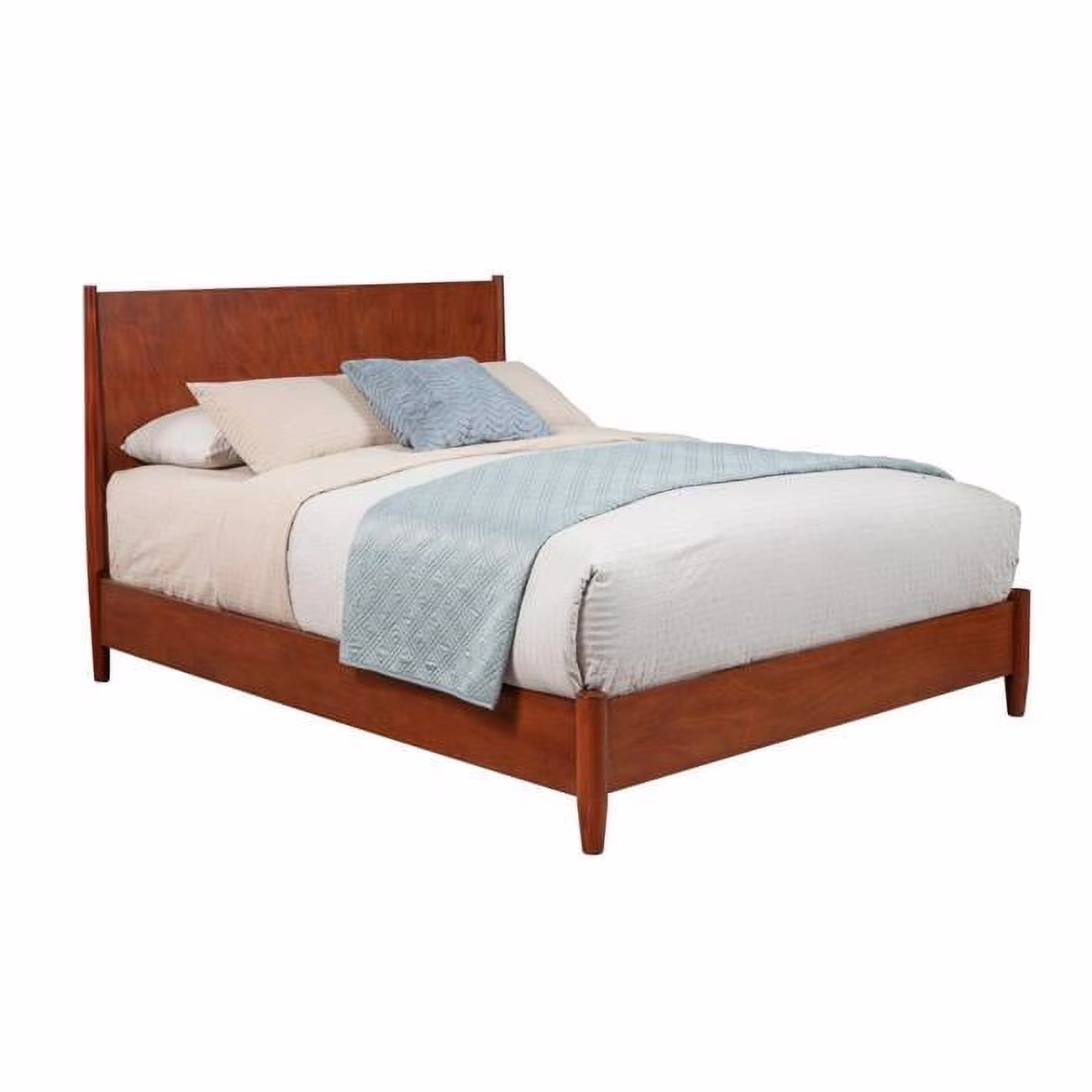 63.5 x 86 x 47 in. Flynn Queen Platform Bed, Acorn