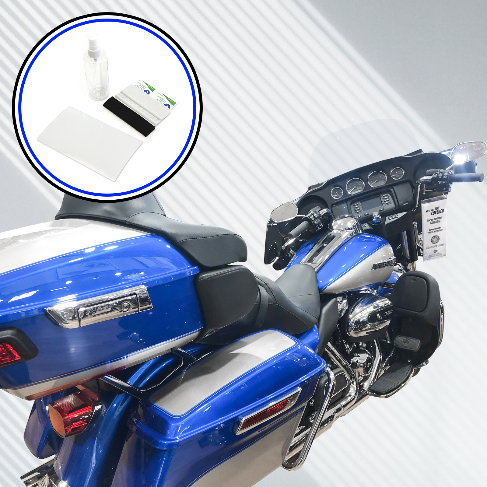 Red Hound Auto 2014-2018 Compatible with Harley Davidson Electra Glide Ultra Classic Boom Box Motorcycle Screen Saver 1pc Invisible High Clarity Touch Display Protector Minimizes Prints 6.5 Inch