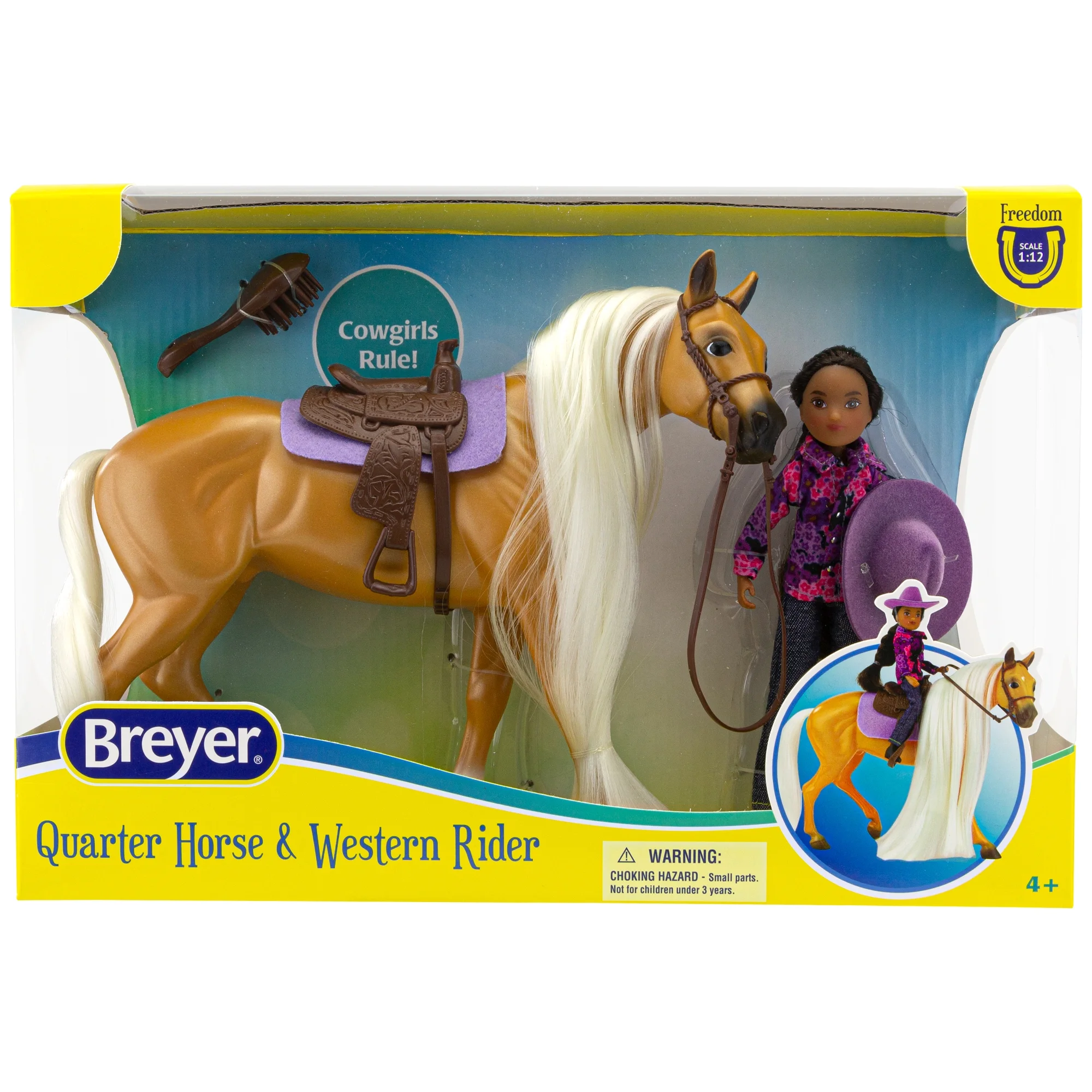 Breyer Horses - Freedom Series 1:12 Scale Horse and English Rider Set, Charm & Gabi