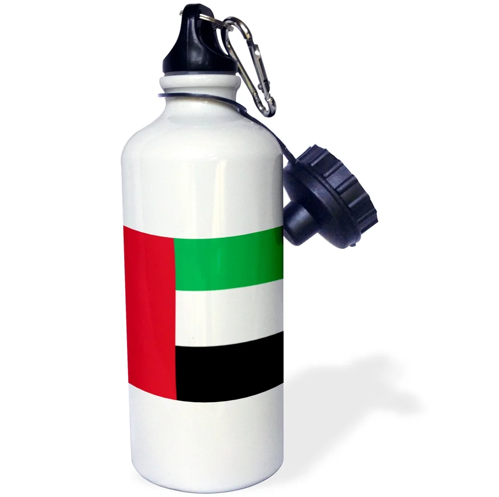 Flag of the United Arab Emirates UAE - Emirati Red blue white black stripes - Arabian world country 21 oz Sports Water Bottle wb-159811-1