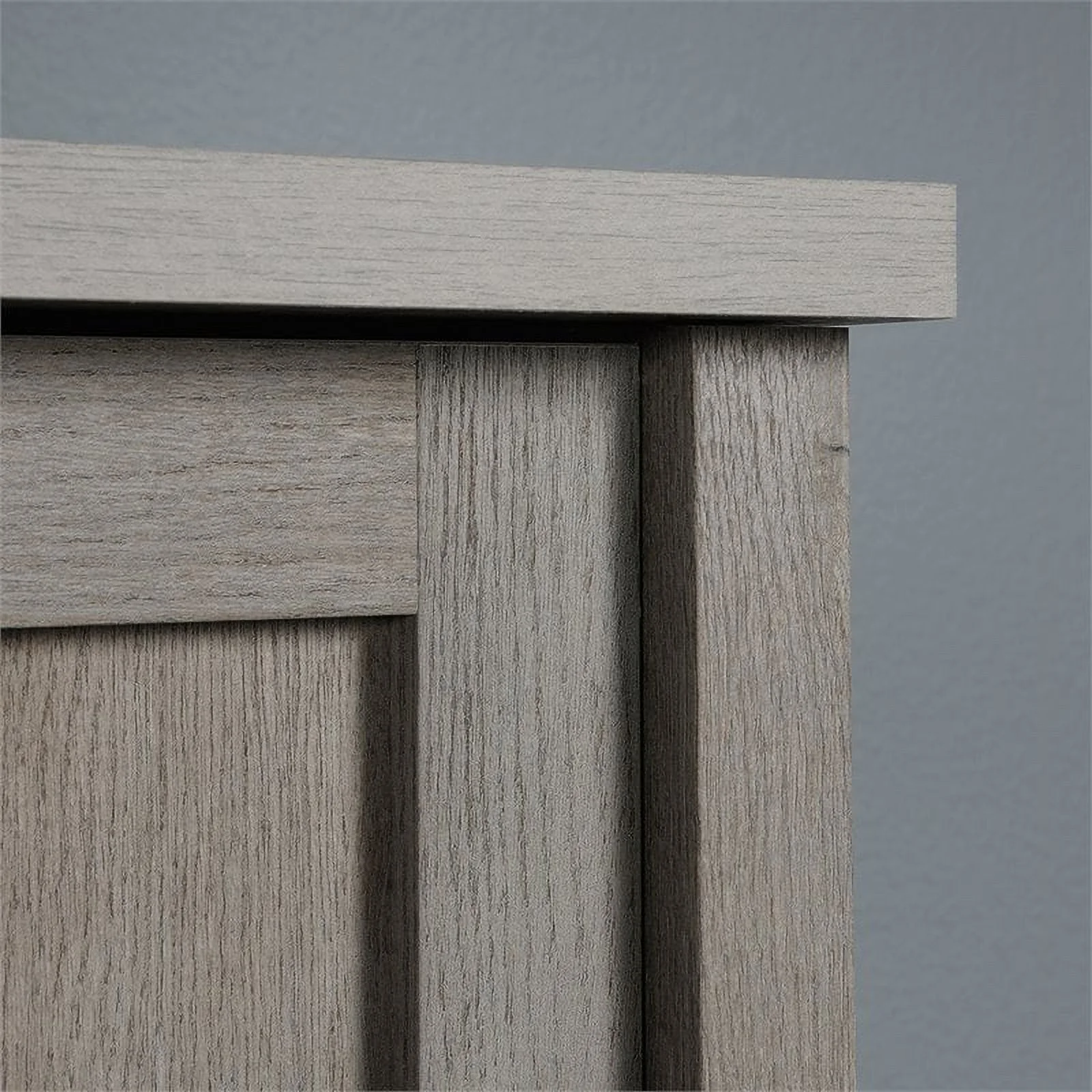 Pemberly Row 1-Drawer and 1-Shelf Engineered Wood Armoire in Oak