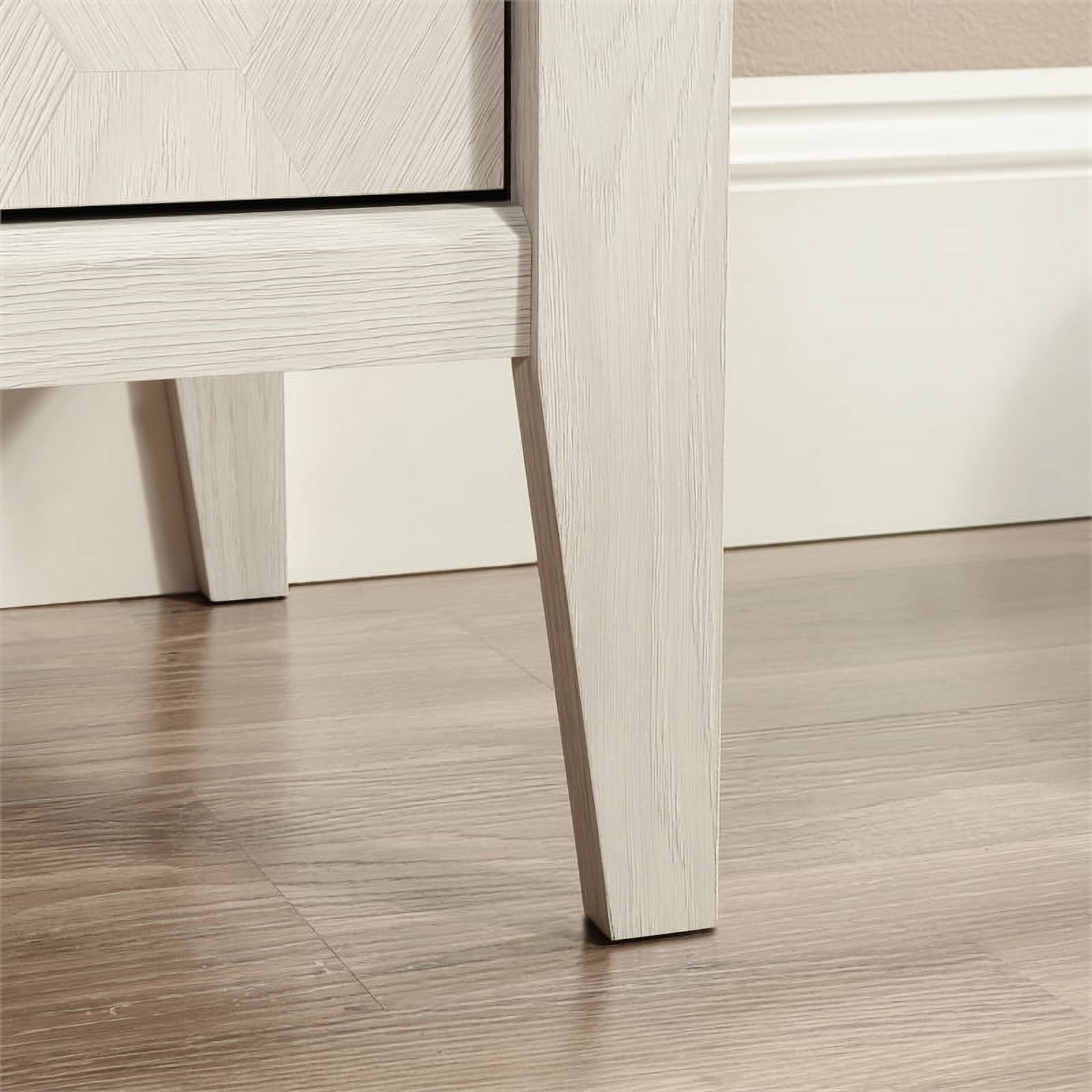 Pemberly Row Modern Engineered Wood 4-Drawer Chest in Glacier Oak