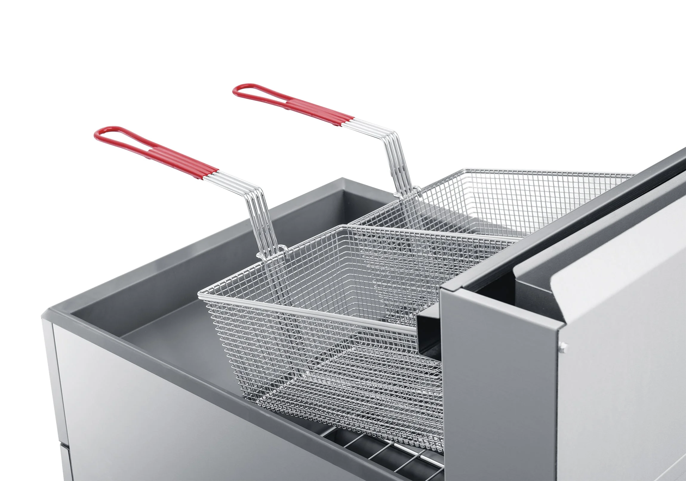 70 lbs Fryer Natural Gas Commercial Deep Fryer, 150,000 BTU  DualTank Stainless Steel, 5 Tube Burner