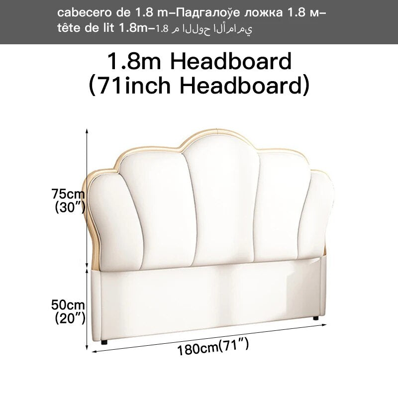 Modern Wooden Luxury Leather Headboard For Double Size Bed Headboards 150 Or 135 And 180 Children's Or Aldult Bedroom Furniture