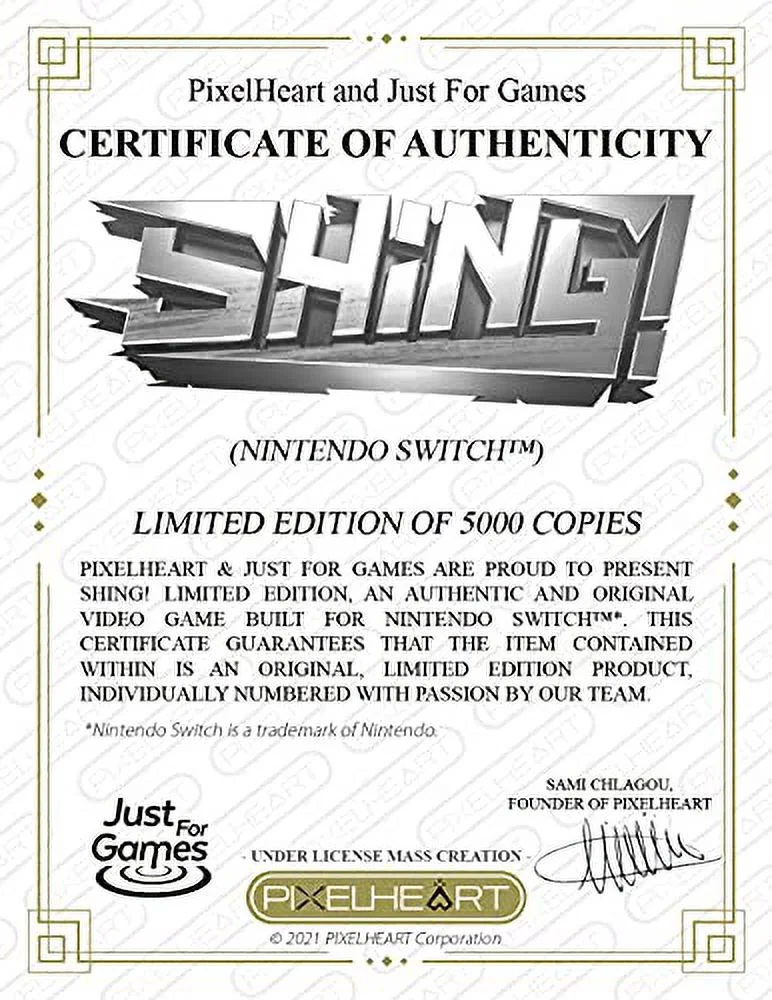Shing! - Nintendo Switch