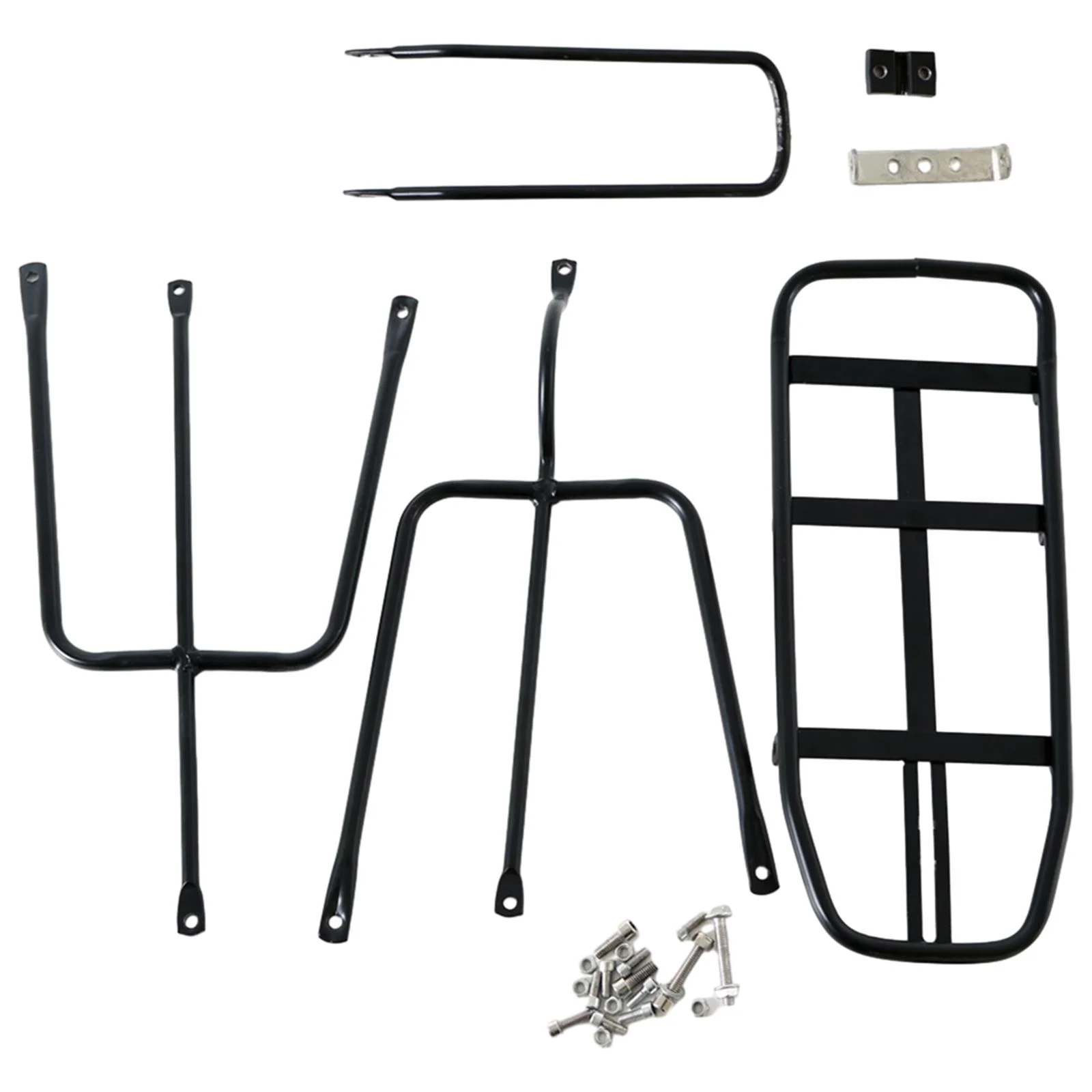 AMLESO Rear Cargo Rack Bike Rear Rack Pannier Rack Replacement Carrier Bracket Panniers Durable Carrier Rack