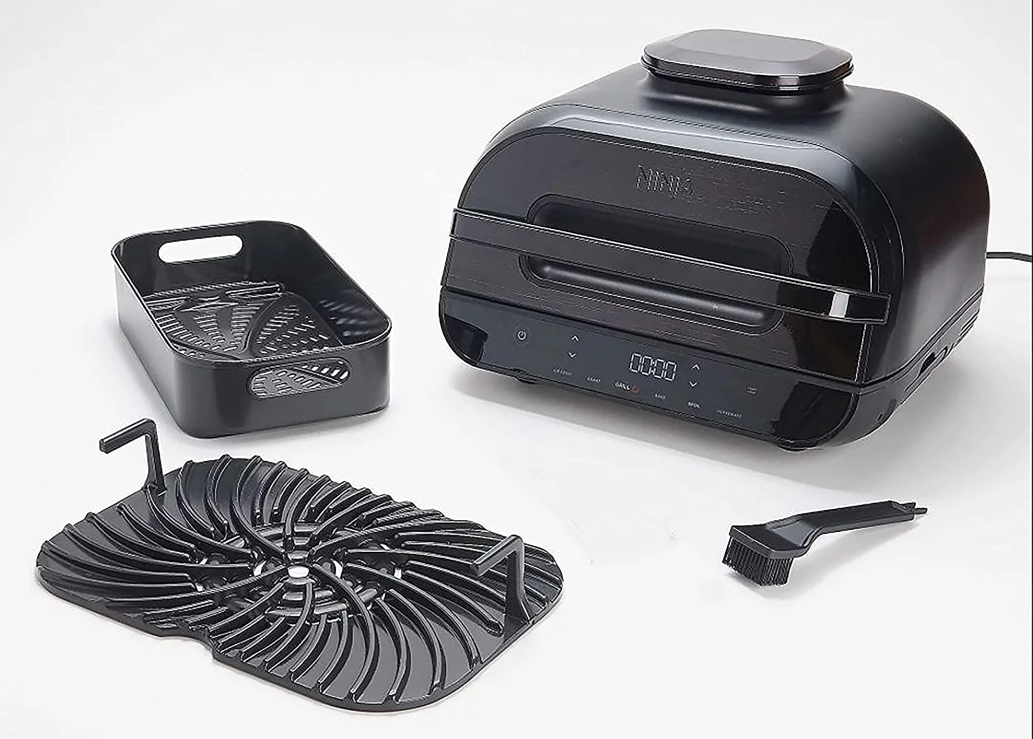 Restored Ninja FG551H Foodi Smart XL 6in1 Indoor Grill with 4 Quart Air Fryer, Black (Refurbished)