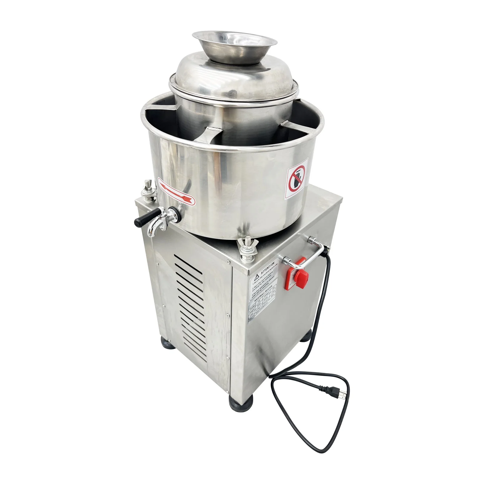 INTSUPERMAI Electric Meat Paste Meat Puree Beating Machine Stainless Steel