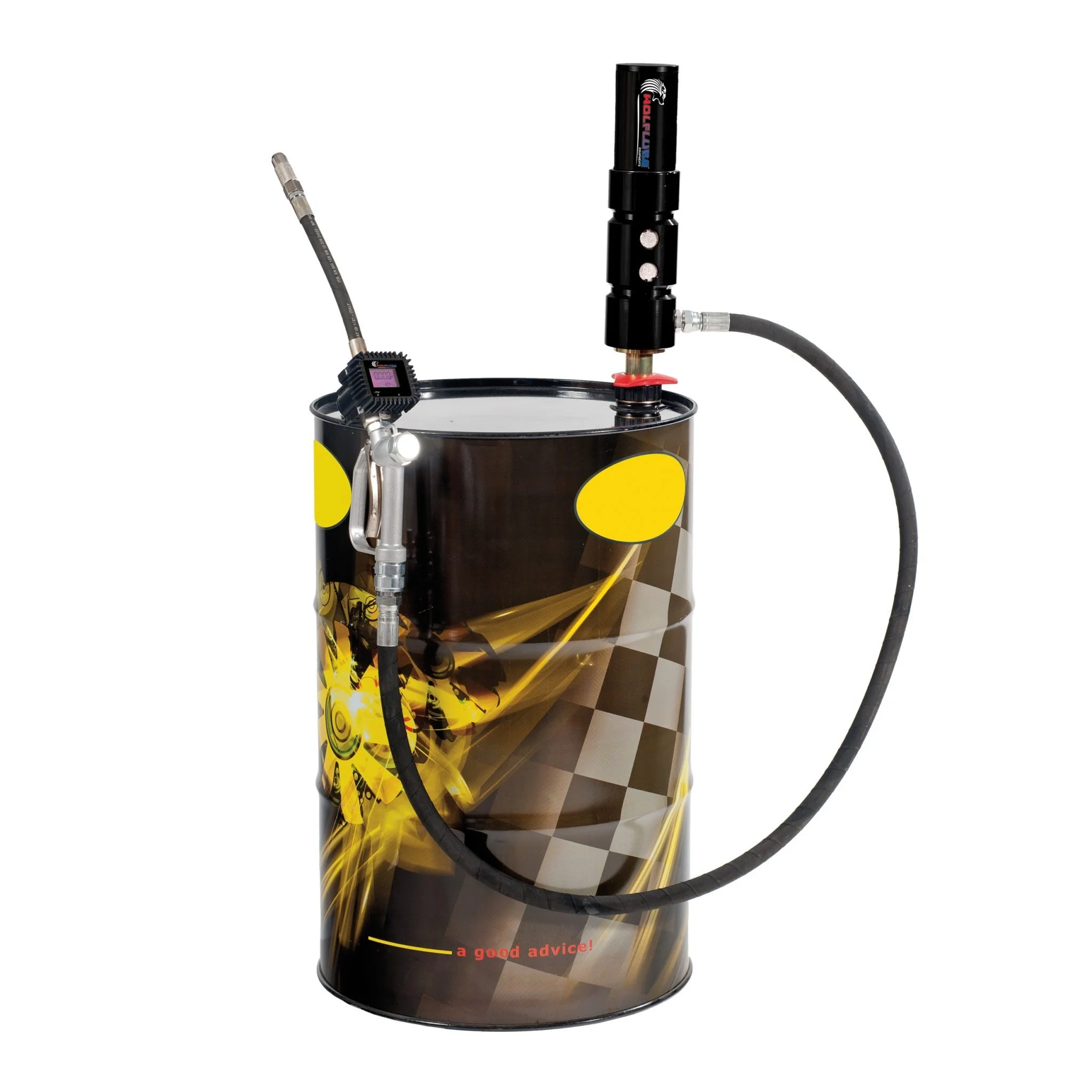 Wolflube Oil Set Suitable for 55 GAL Drums - 3:1 High Flow (250306)