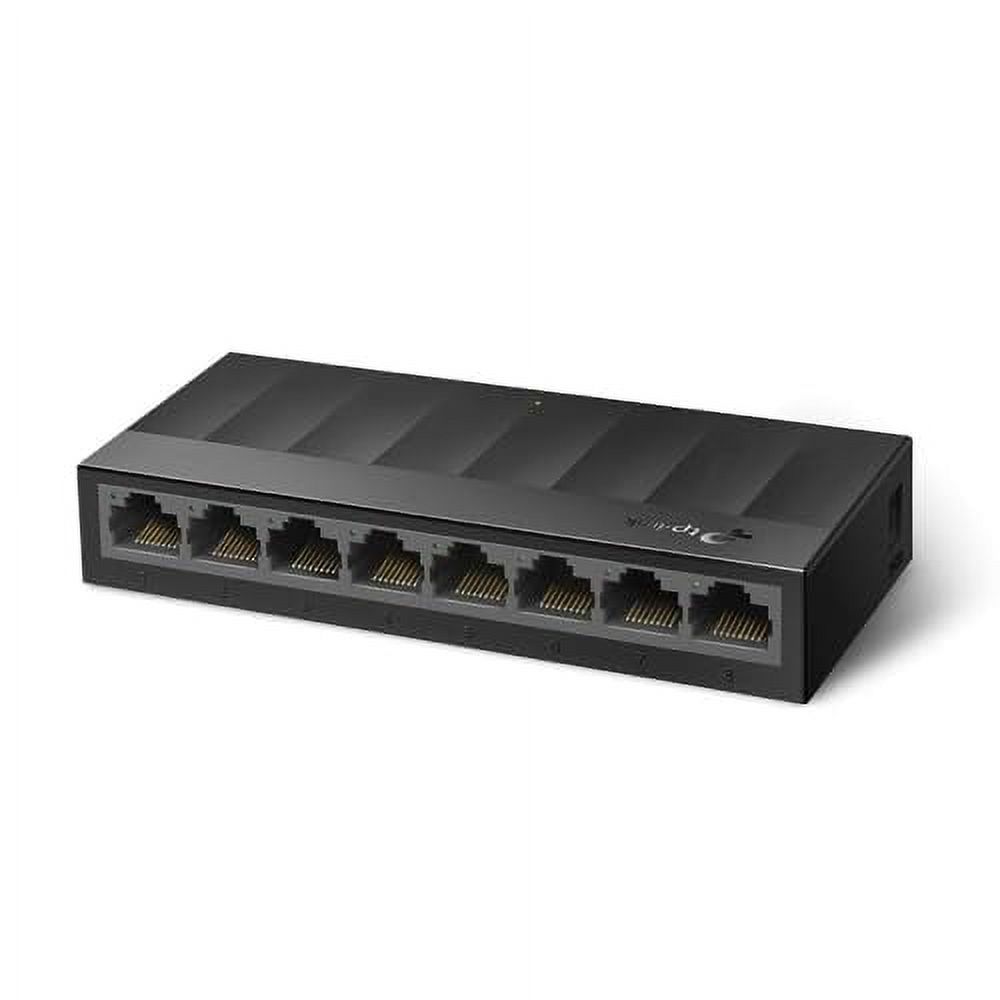 TP-Link Litewave 8 Port Gigabit Ethernet Switch | Desktop Ethernet Splitter | Plastic Case | Unshielded Network Switch | Plug & Play | Fanless Quiet | Unmanaged (LS1008G)
