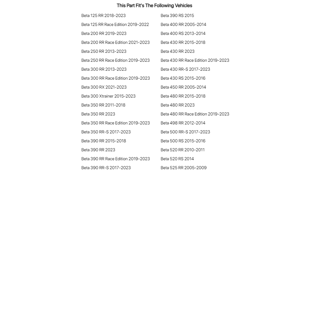 Tusk Steering Stem Bearing Kit For BETA 300 RR Race Edition 2019-2022