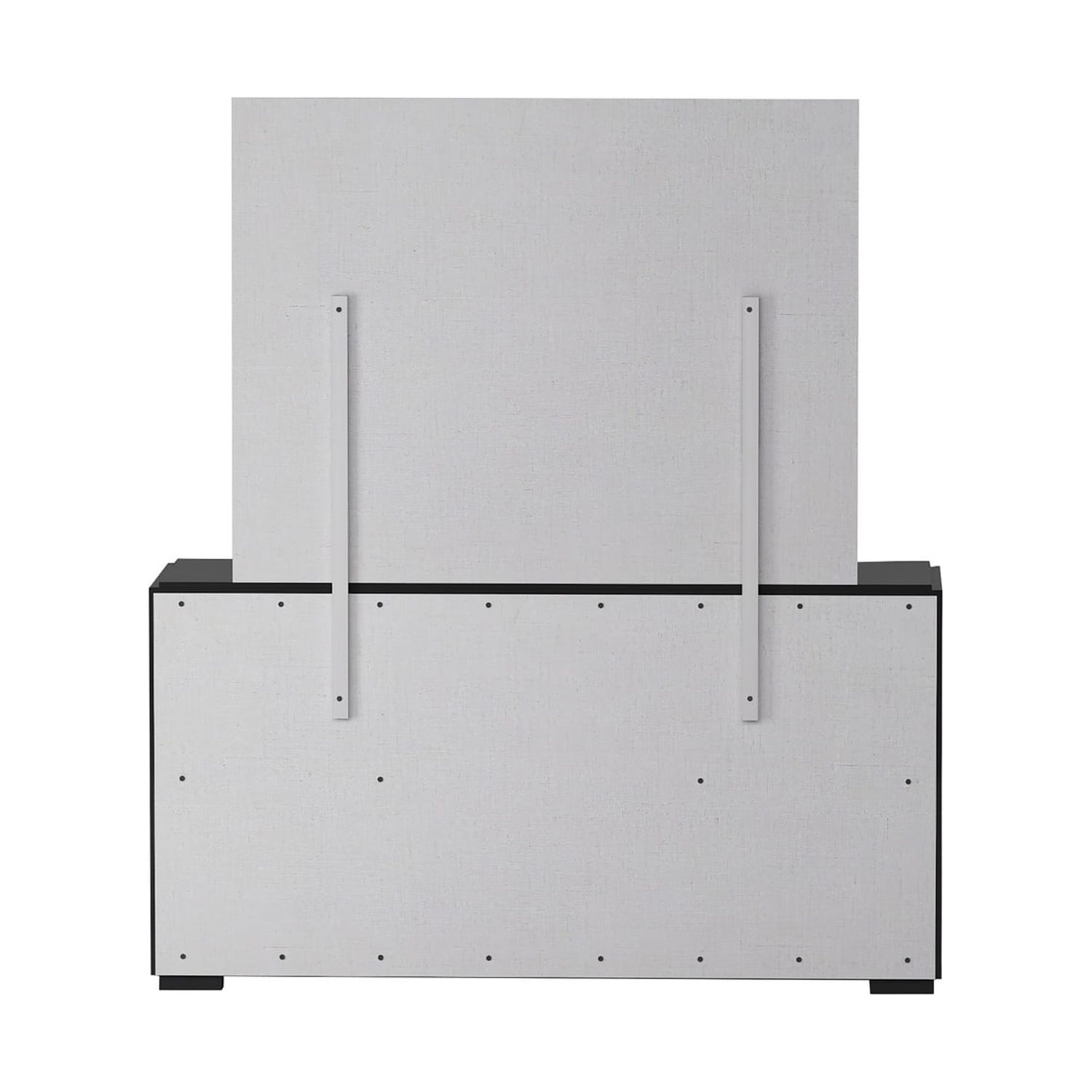 Chintaly Modern 6-Drawer Gloss Black Bedroom Chest